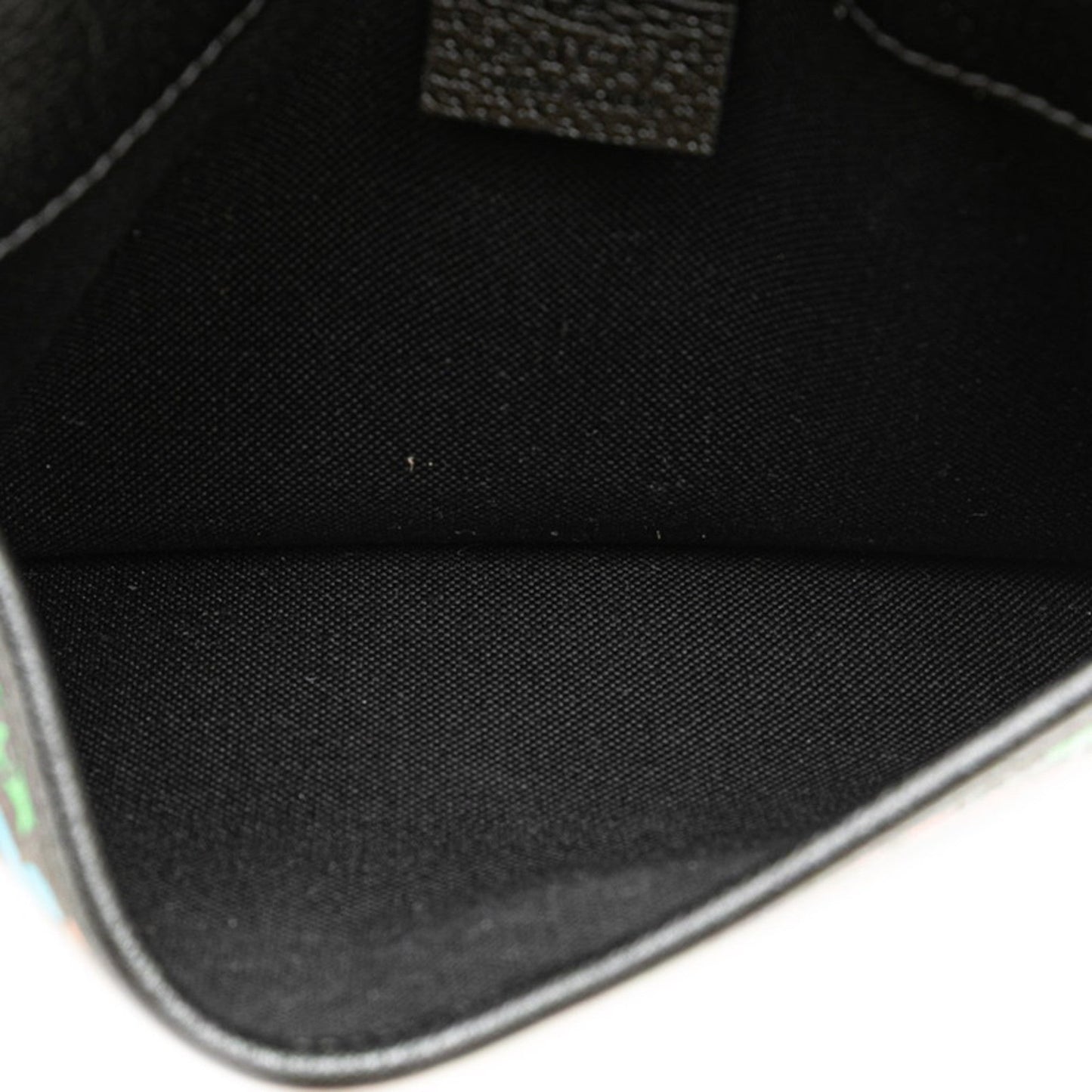 Gucci Black Multi-Color Pvc Leather Sling Bag ( )
