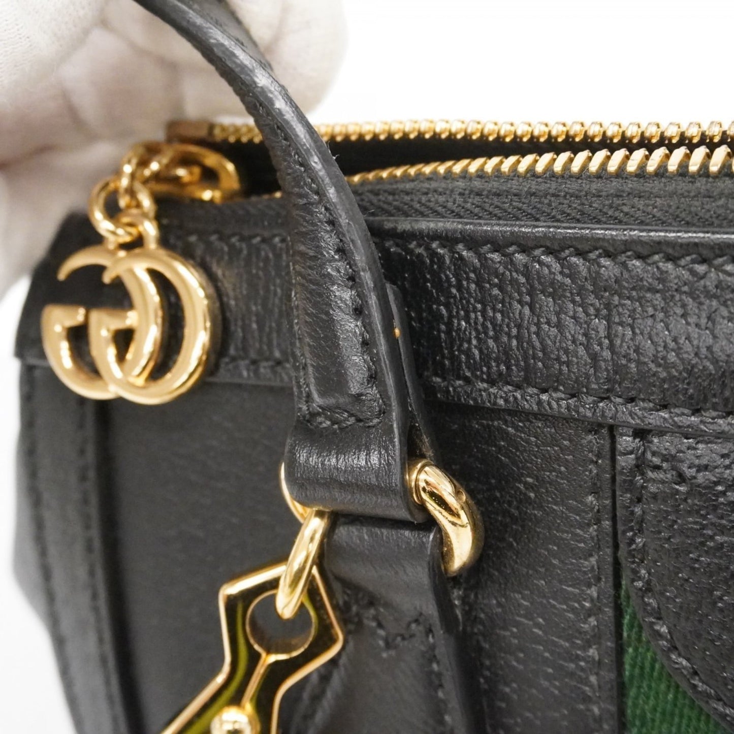 Gucci Black Leather Handbag ( )