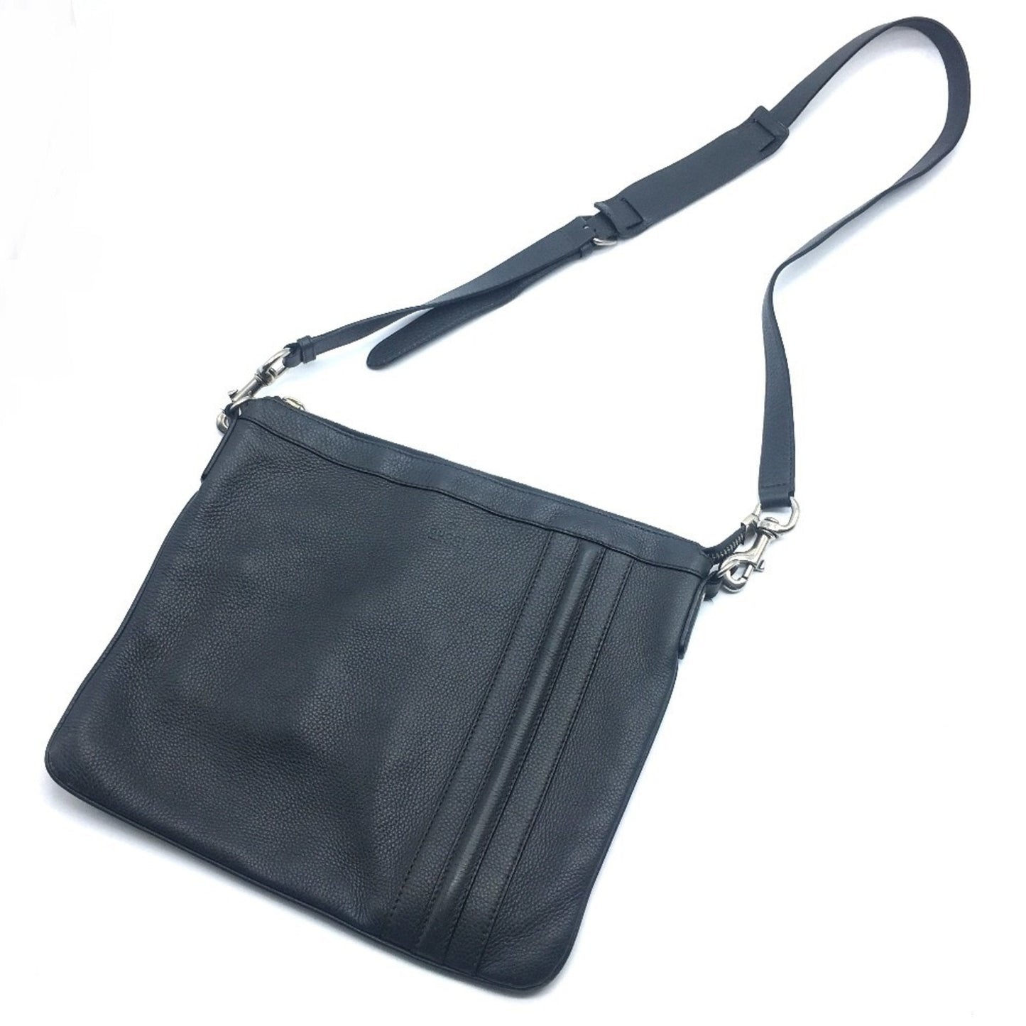 Gucci Dark Gray Leather Shoulder Bag ( )