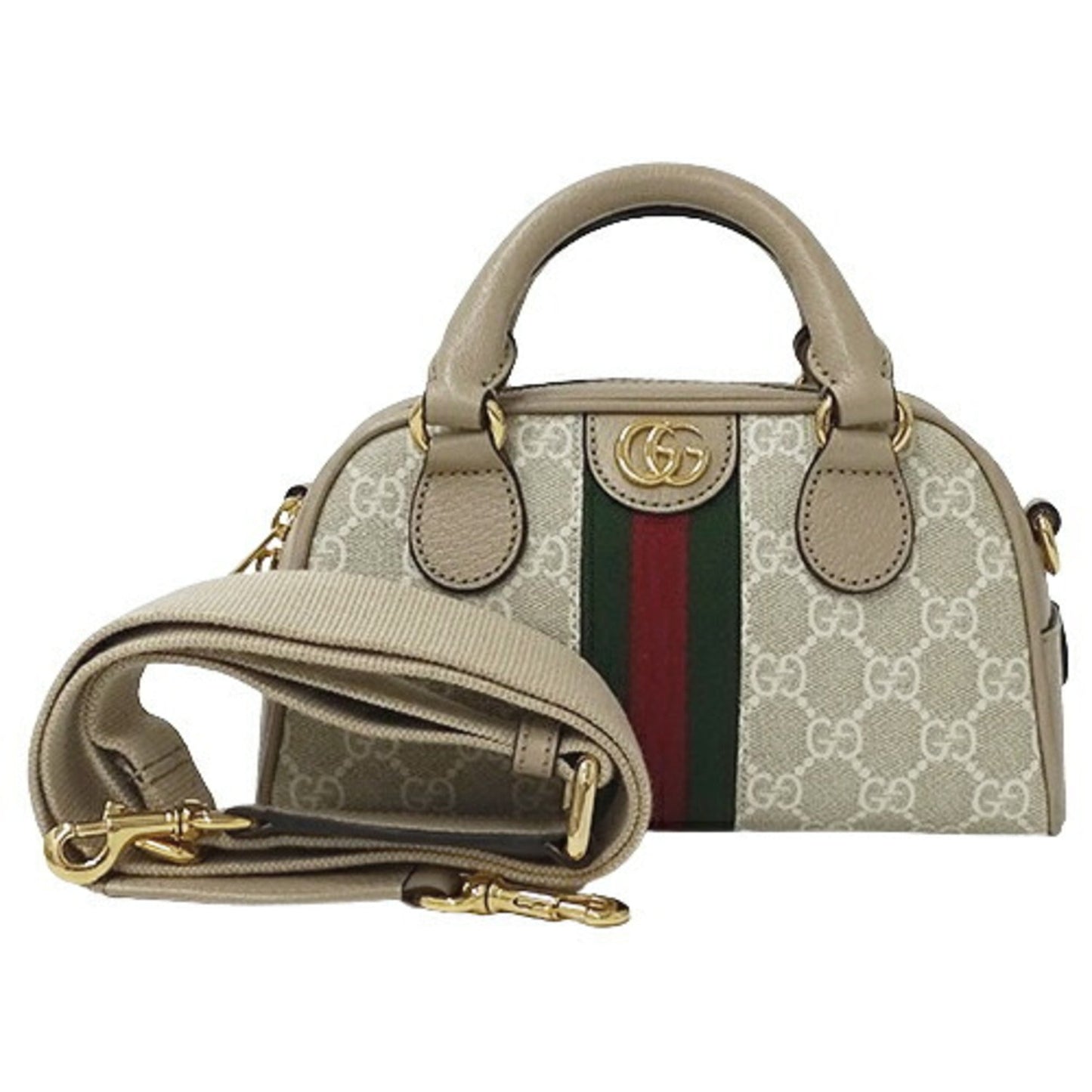 Gucci Beige Grayish Gg Supreme Canvas Handbag Shoulder Bag