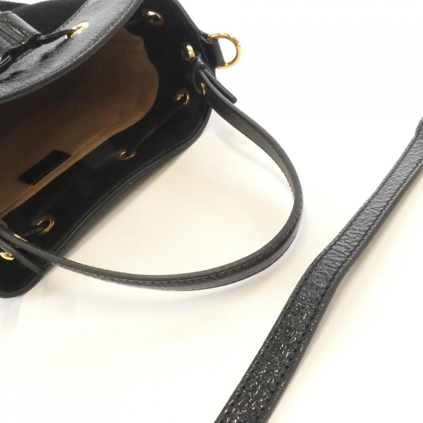 Gucci Black Suede Handbag ( )