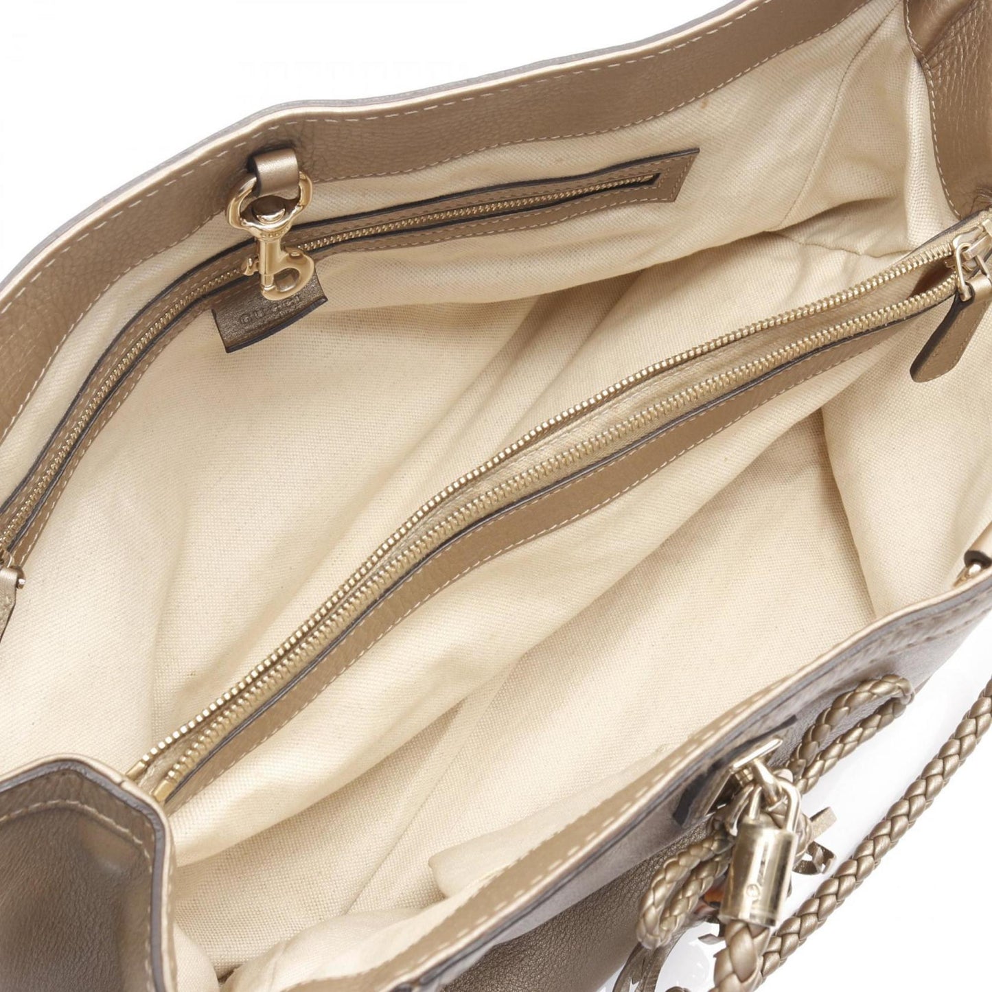 Gucci Gold Leather Tote Bag ( )