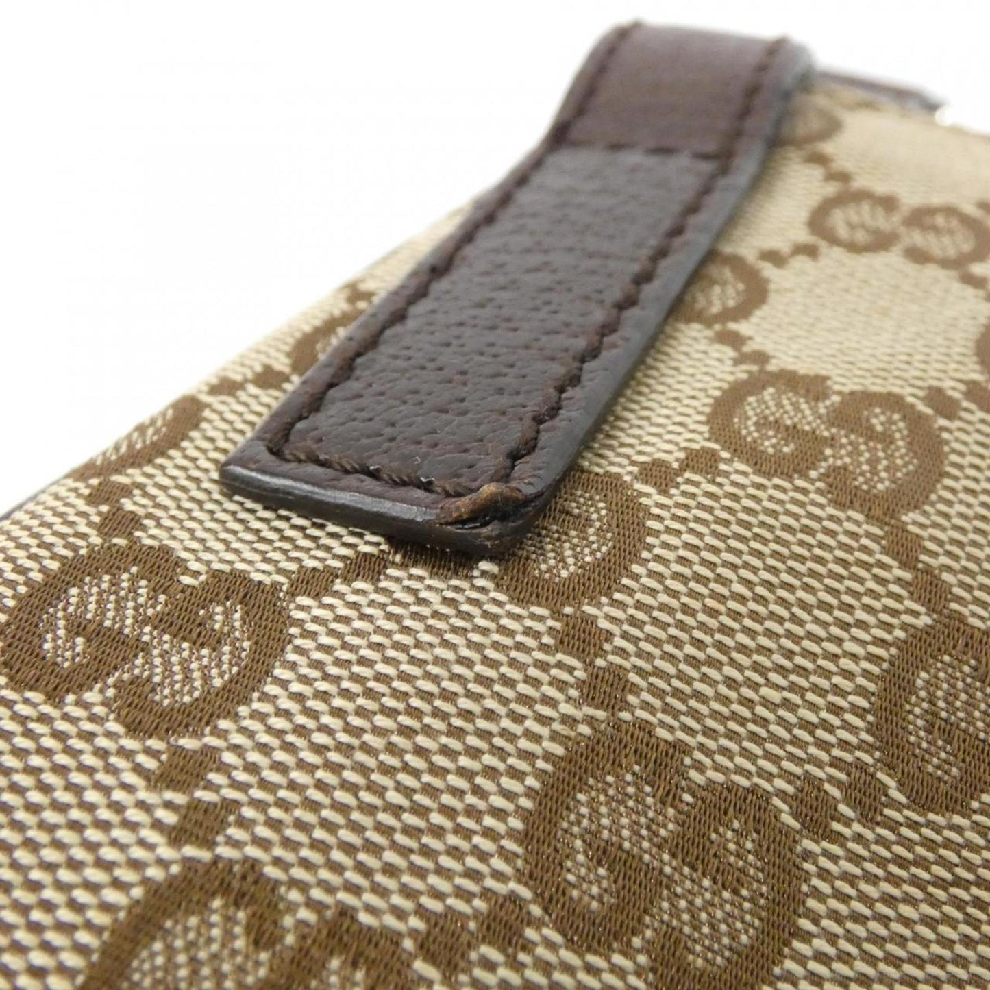 Gucci Gg Canvas Beige Dark Brown Gg Canvas Shoulder Bag ( )