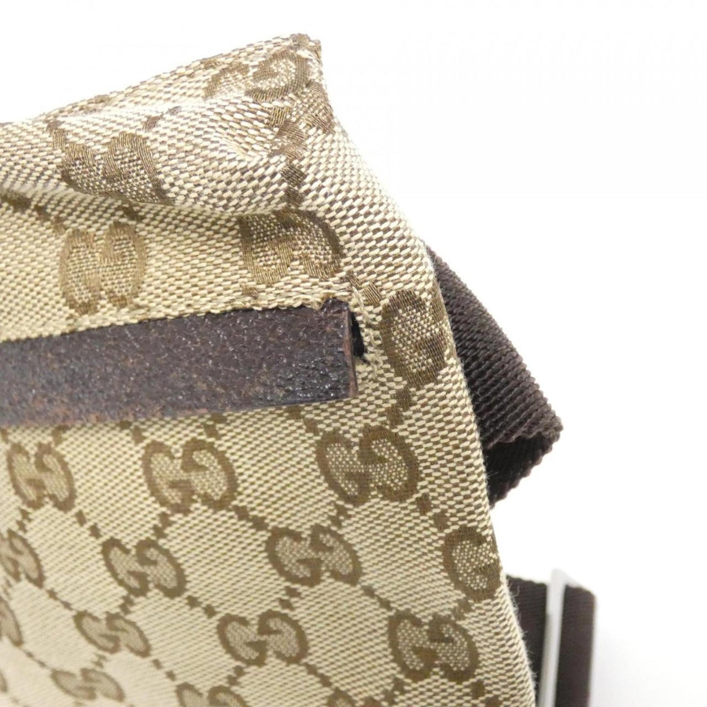 Gucci Beige Brown Gg Canvas Fanny Pack ( )