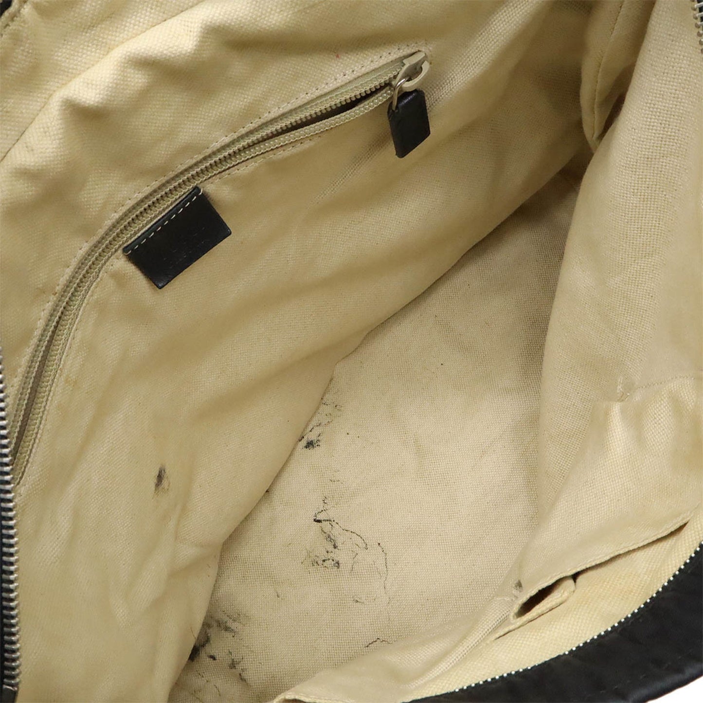 Gucci Black Nylon Leather Shoulder Bag ( )