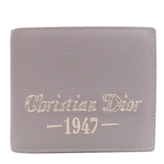 Christian Dior Gray Leather Wallet (Bi-Fold) ()