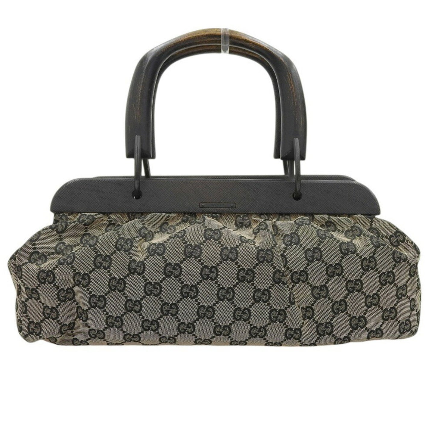 Gucci Gg Canvas Beige Black Brown Gg Canvas Handbag ( )