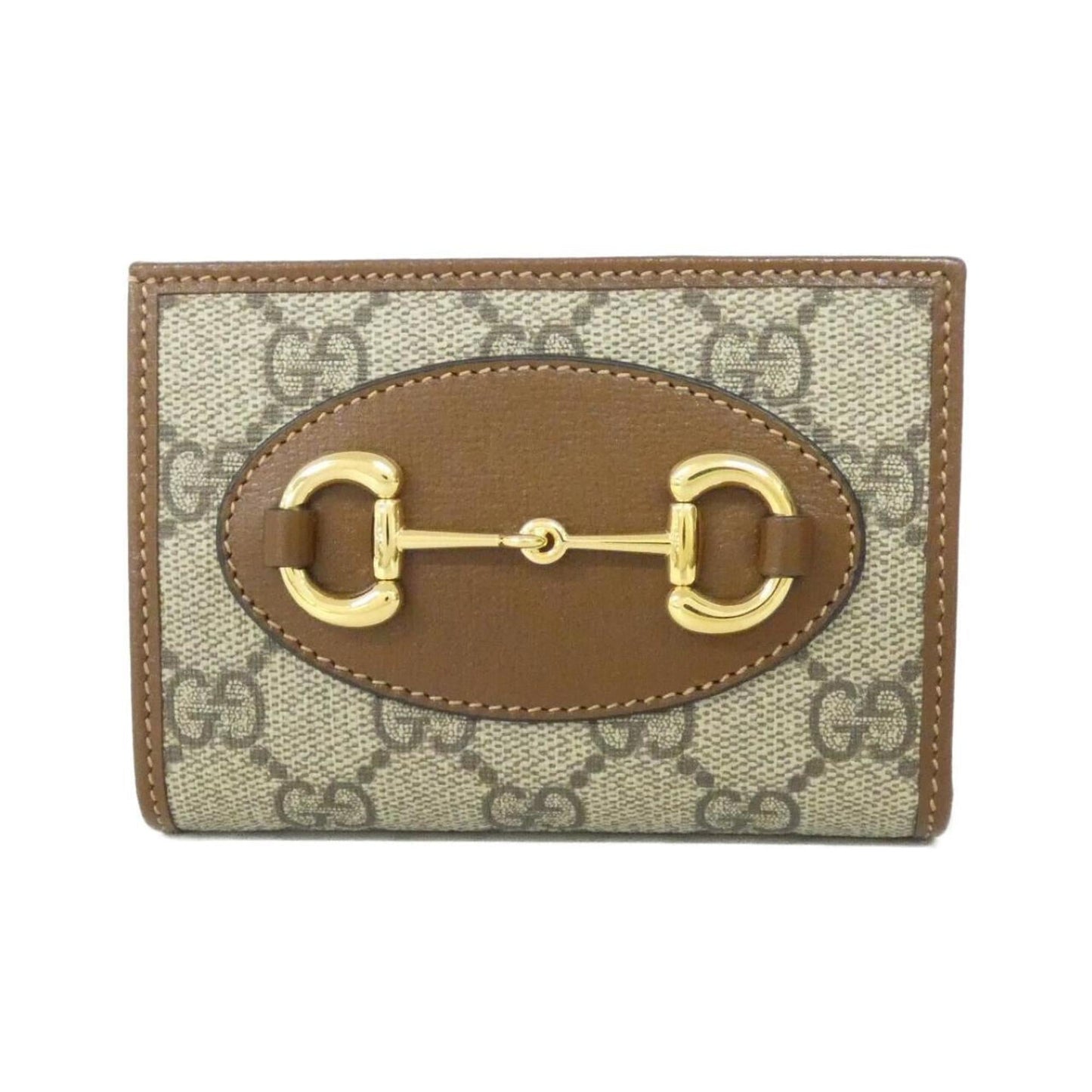 Gucci Beige Brown Gg Supreme Wallet (Bi-Fold) ( )