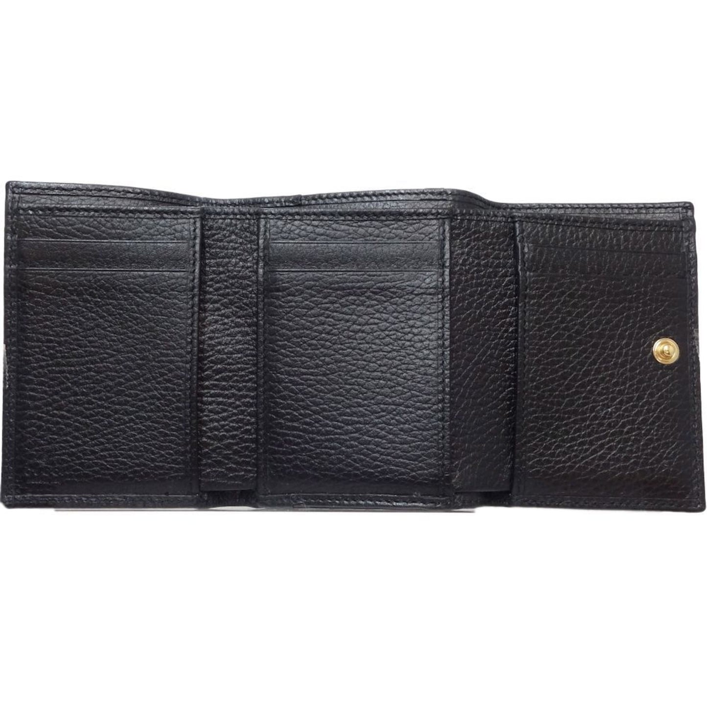 Gucci Black Leather Wallet (Tri-Fold) ( )