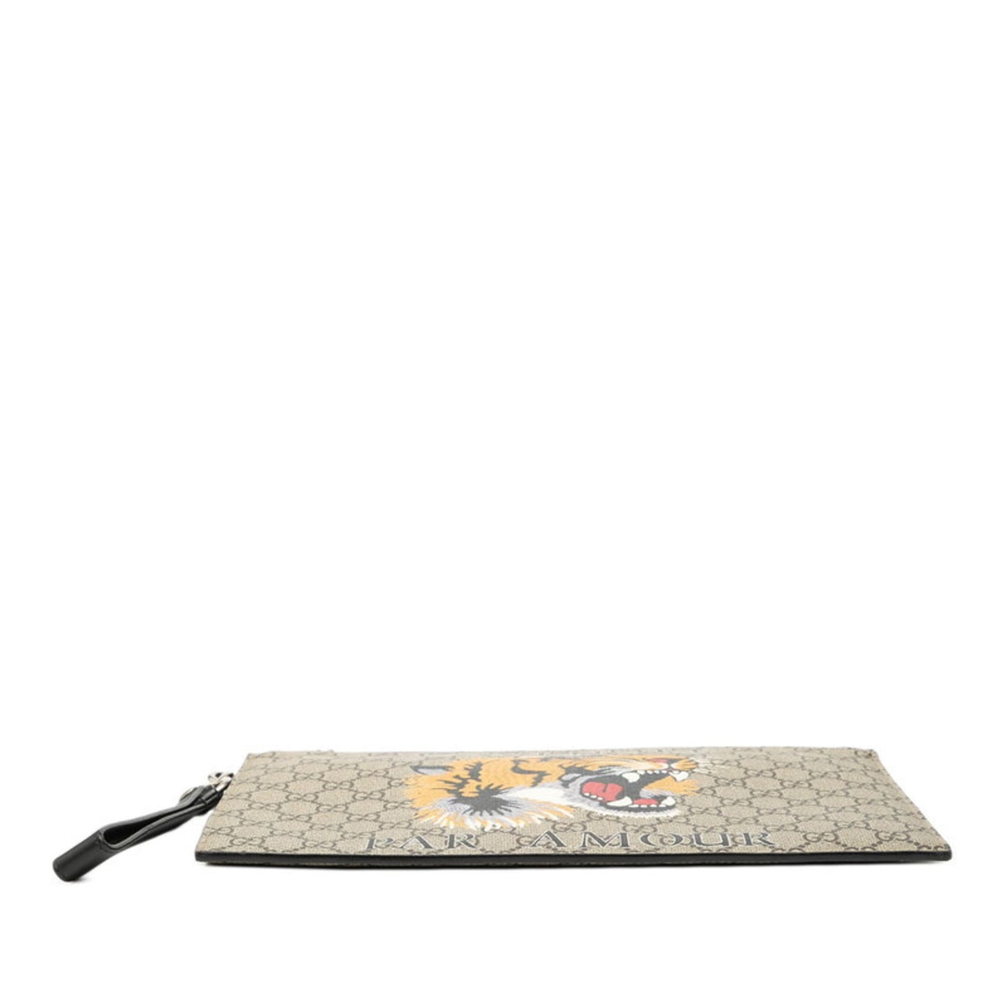 Gucci Beige Black Multi-Color Pvc Leather Clutch Bag ( )