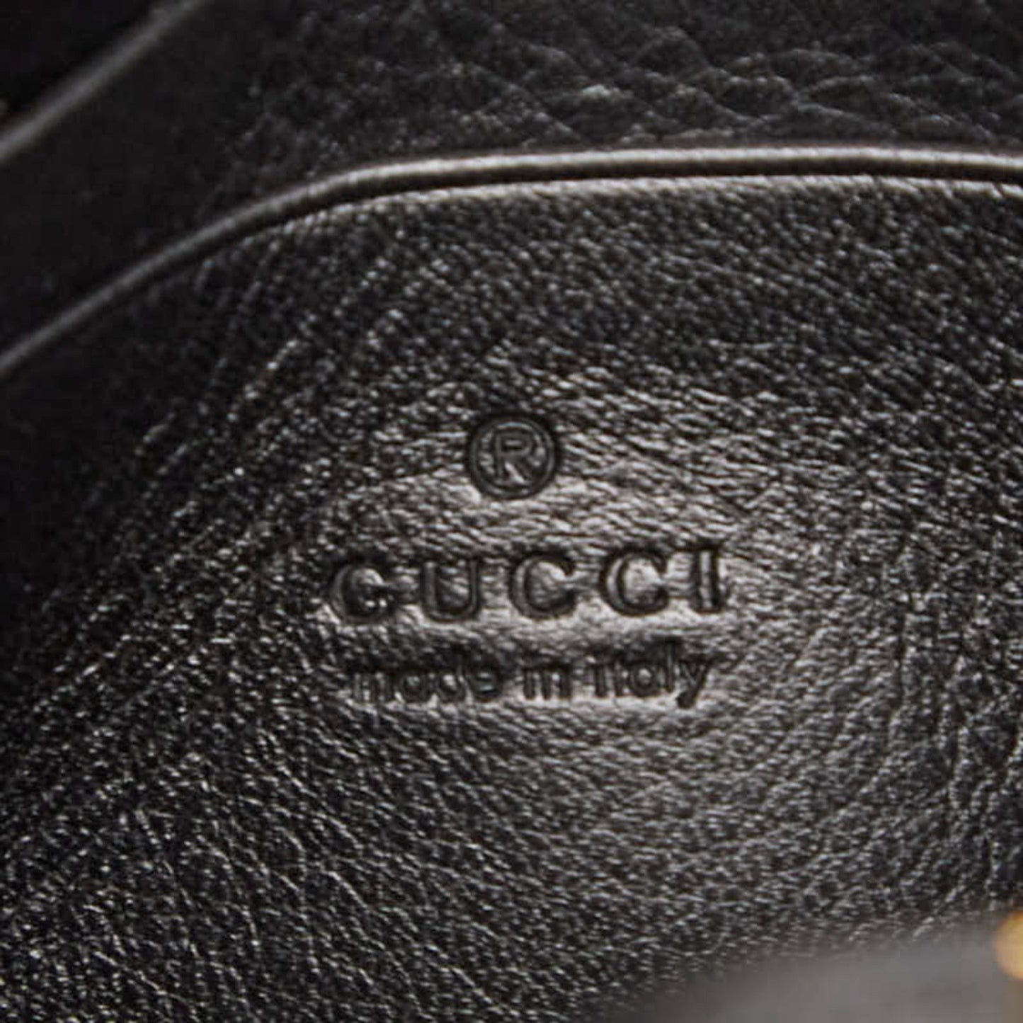 Gucci Black Leather Shoulder Bag ( )