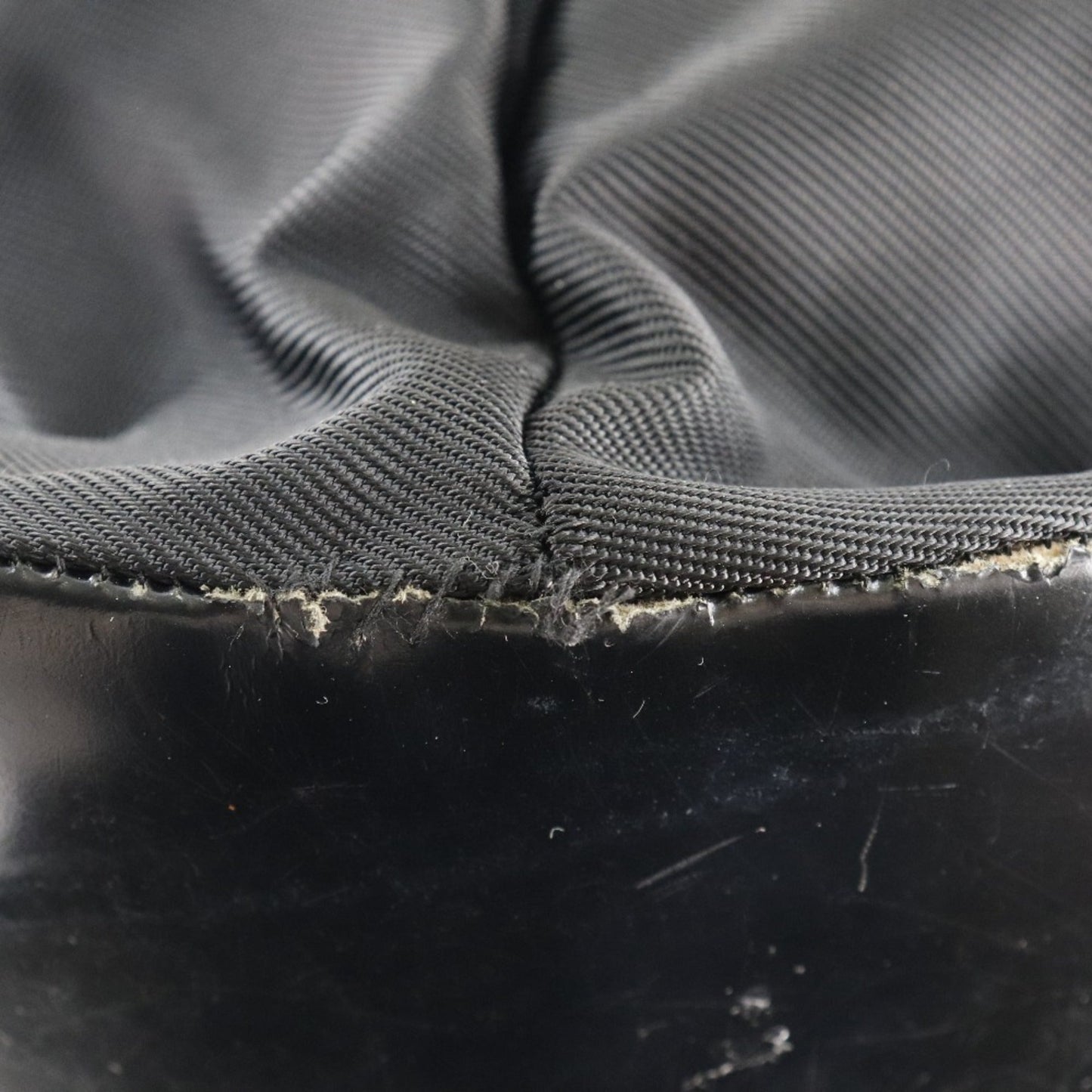 Gucci Black Brown Nylon Canvas Tote Bag ( )