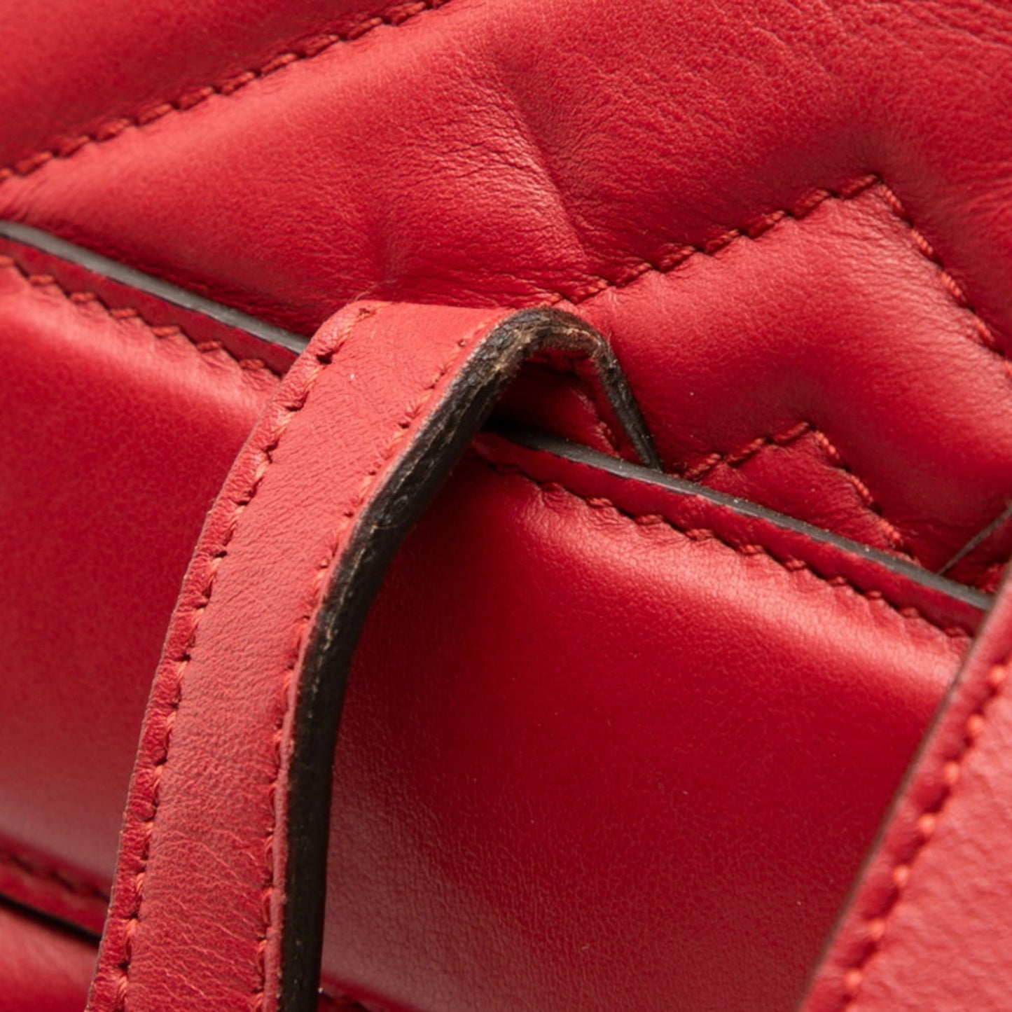 Gucci Red Color Leather Backpack ( )