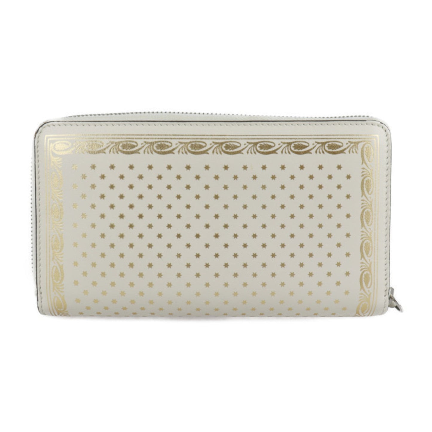 Gucci Gold Ivory Leather Long Wallet (Bi-Fold) ( )