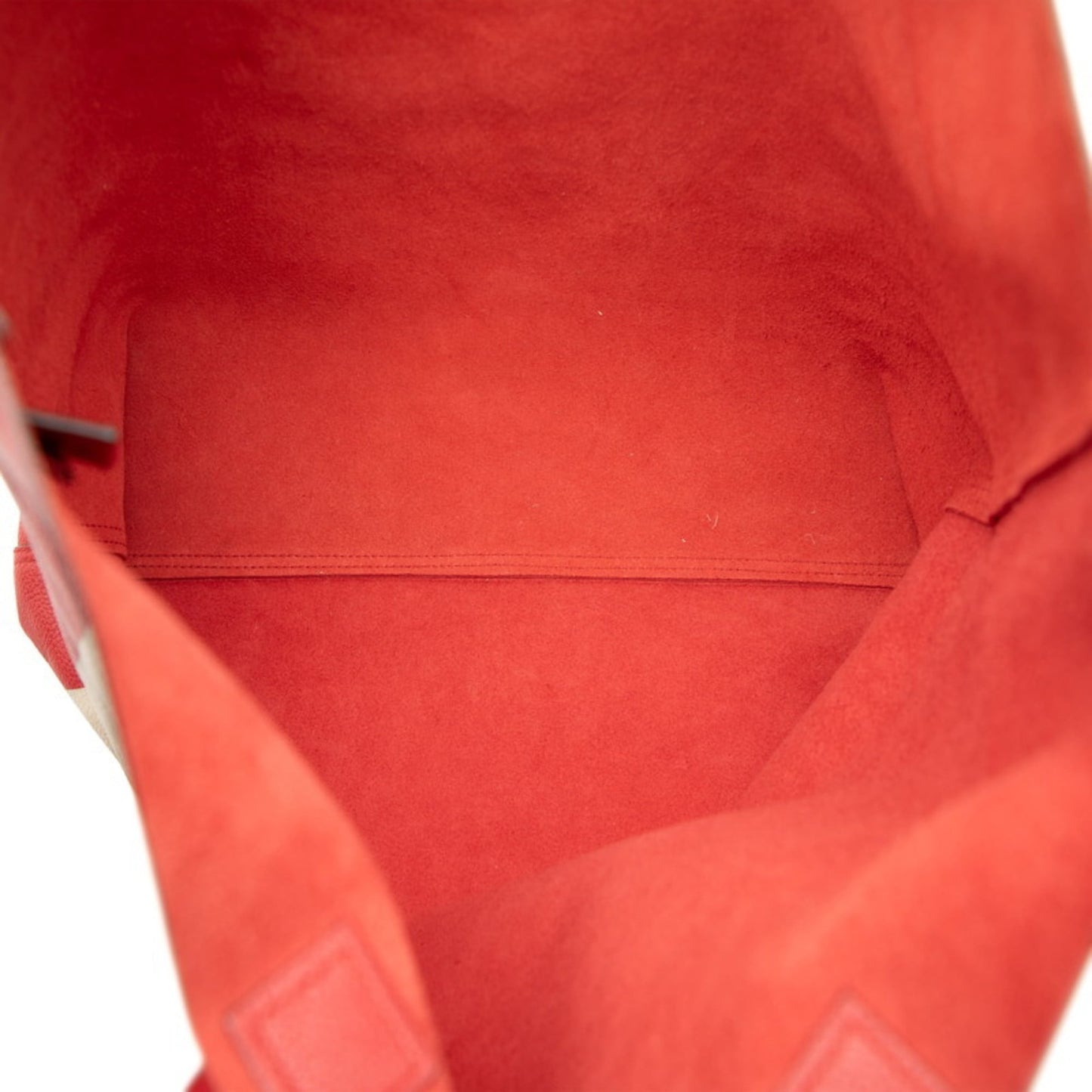 Gucci Beige Red Color Leather Shoulder Bag Tote Bag ( )