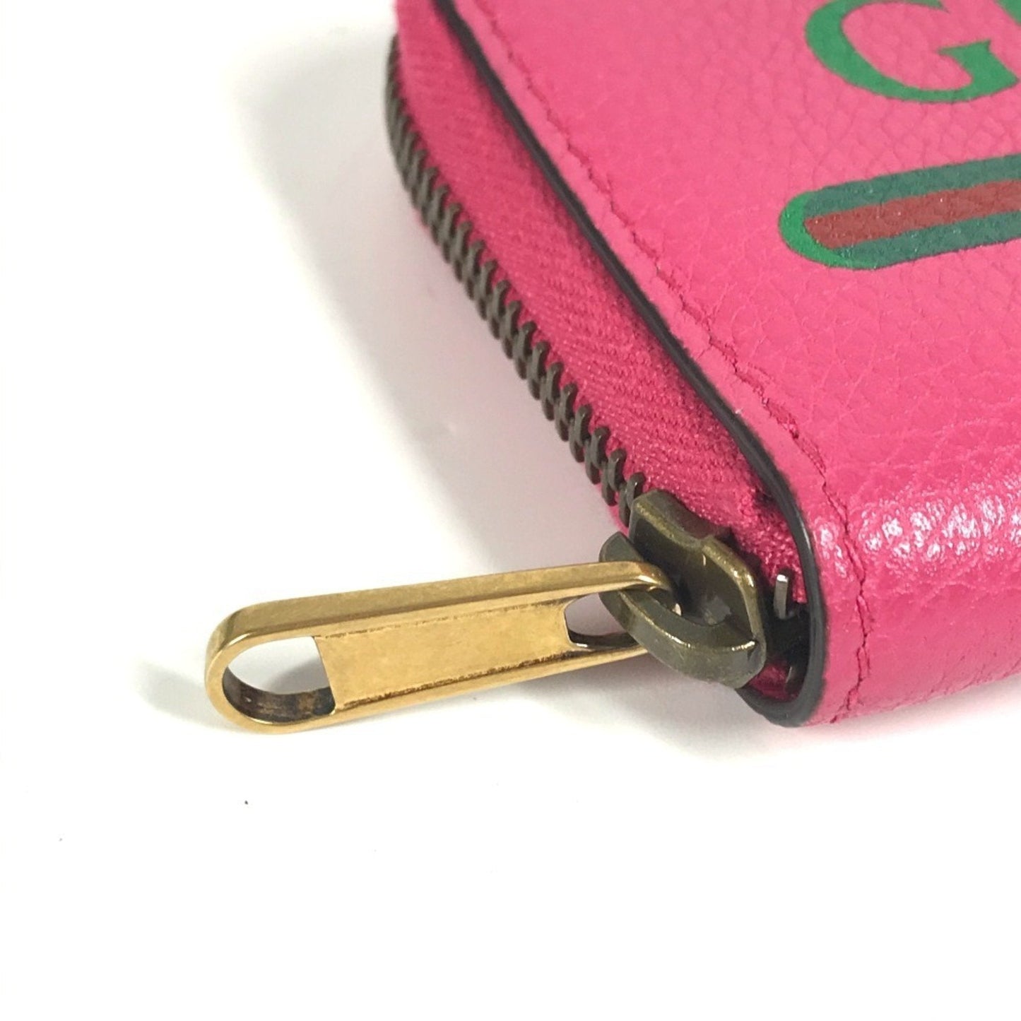 Gucci Pink Leather Coin Purse/Coin Case ( )