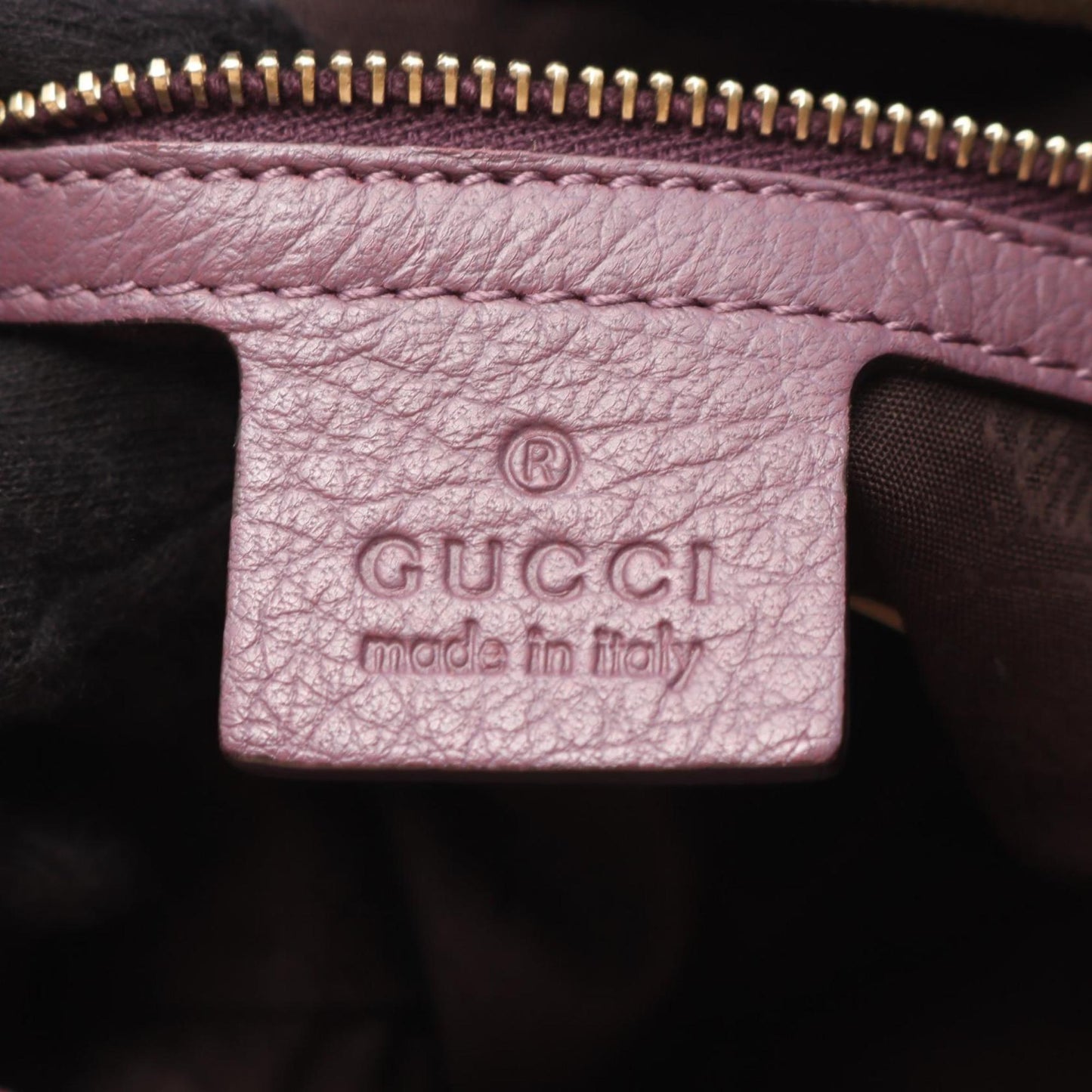 Gucci Purple Leather Shoulder Bag ( )