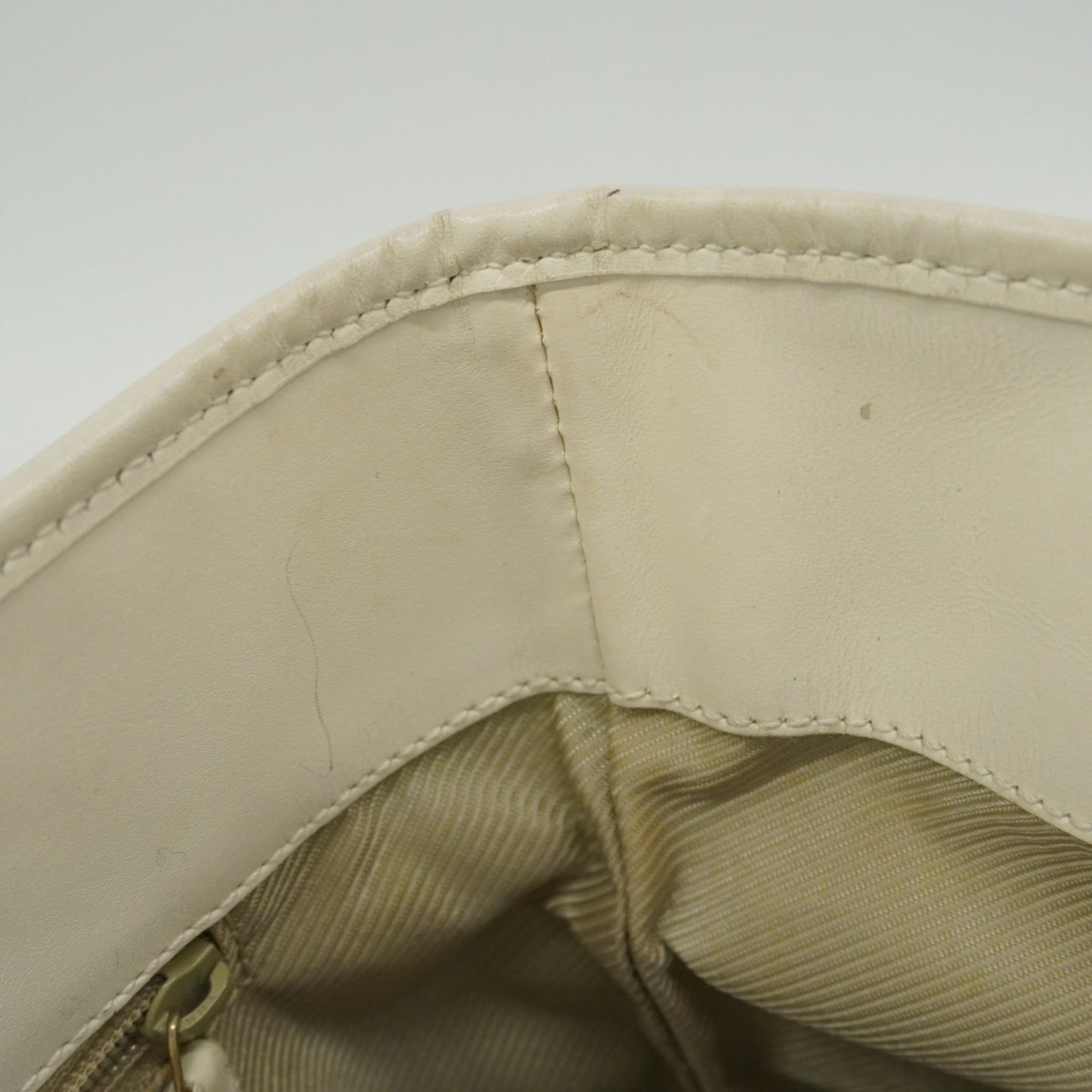Gucci Light Blue White Canvas Tote Bag ( )