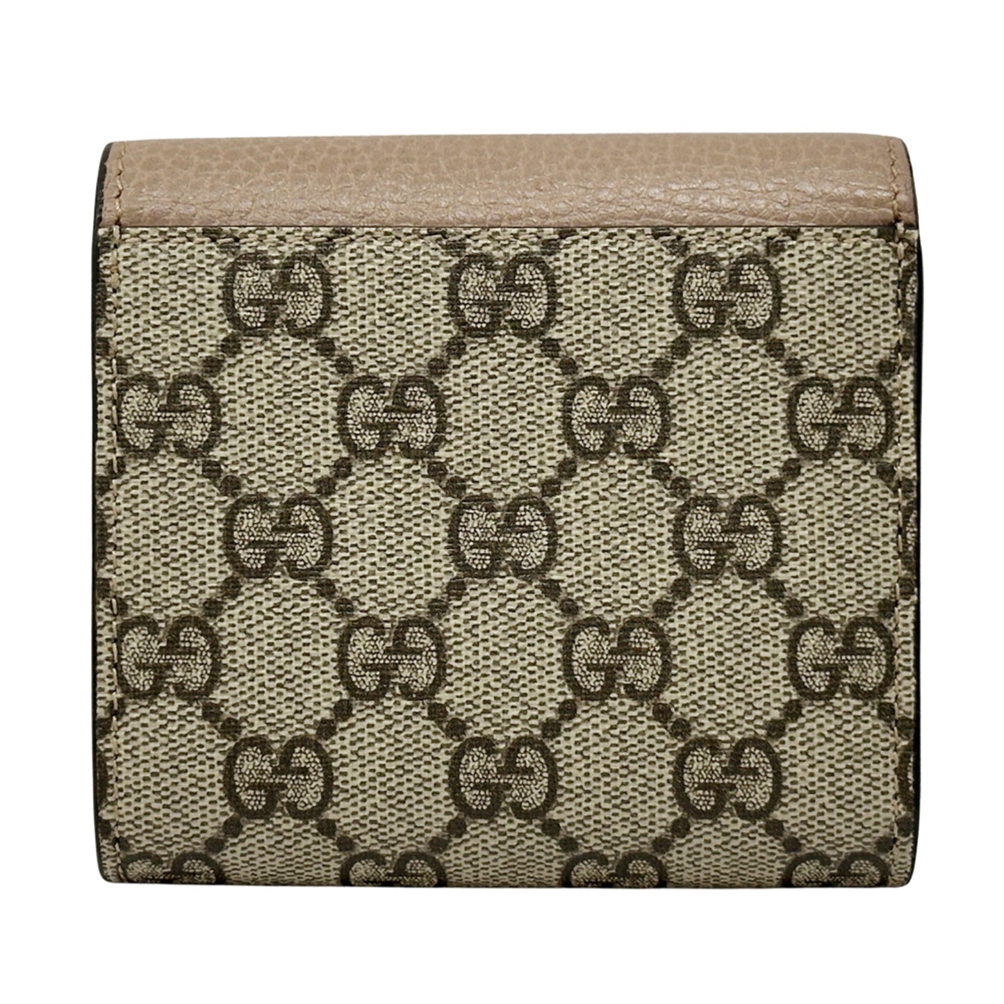 Gucci Gg Supreme Brown Pink Gg Supreme Wallet (Tri-Fold) ( )