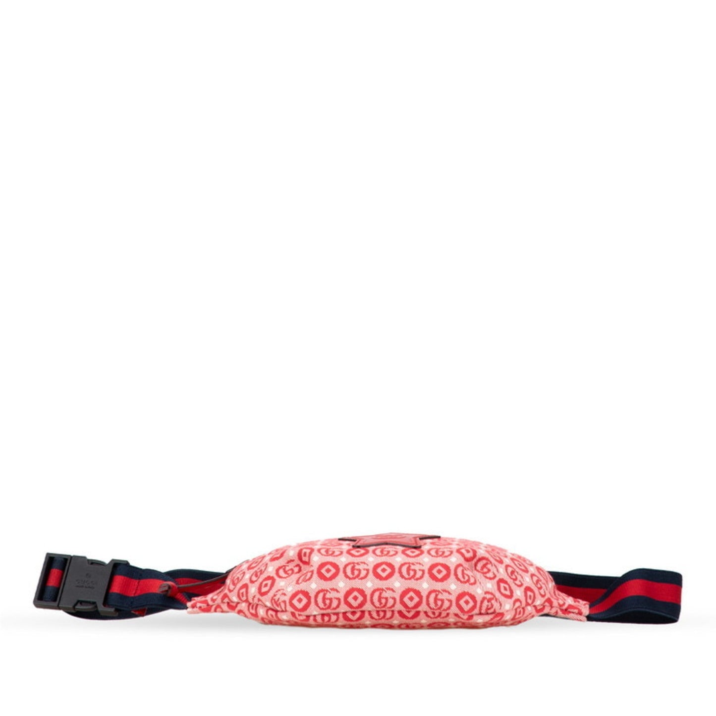 Gucci Red Color Canvas Leather Sling Bag ( )
