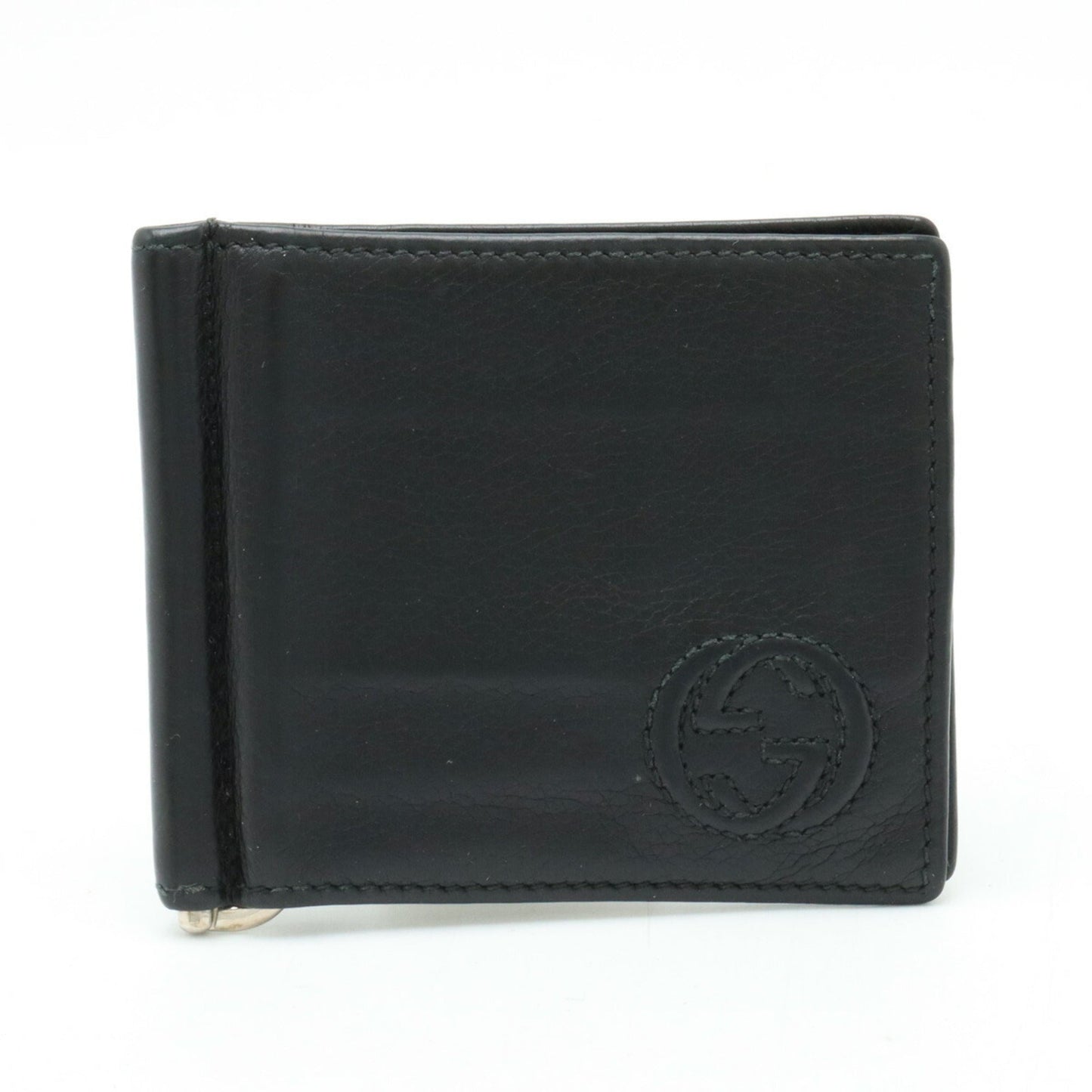 Gucci Black Leather Money Clip ( )