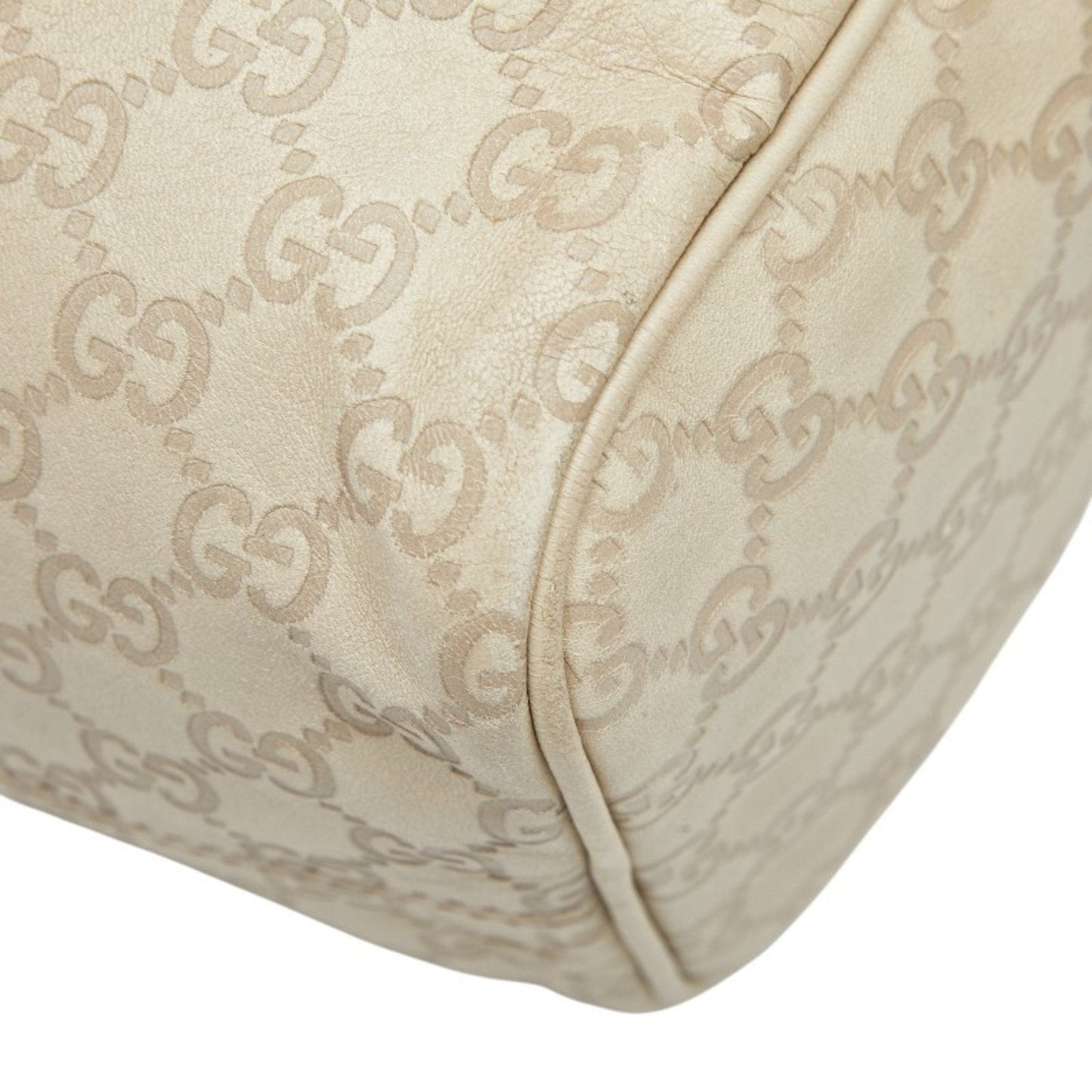 Gucci Ivory Leather Handbag ( )