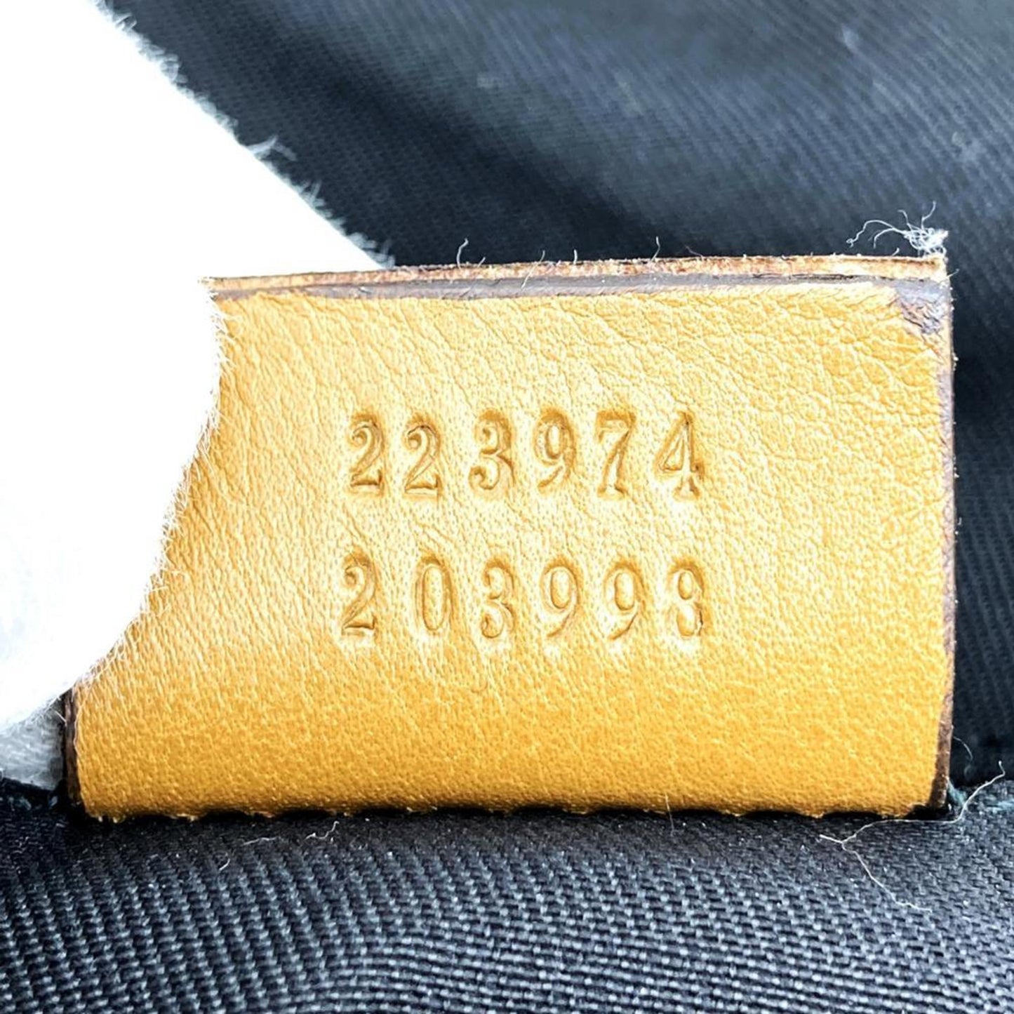 Gucci Brown Canvas Leather Handbag ( )