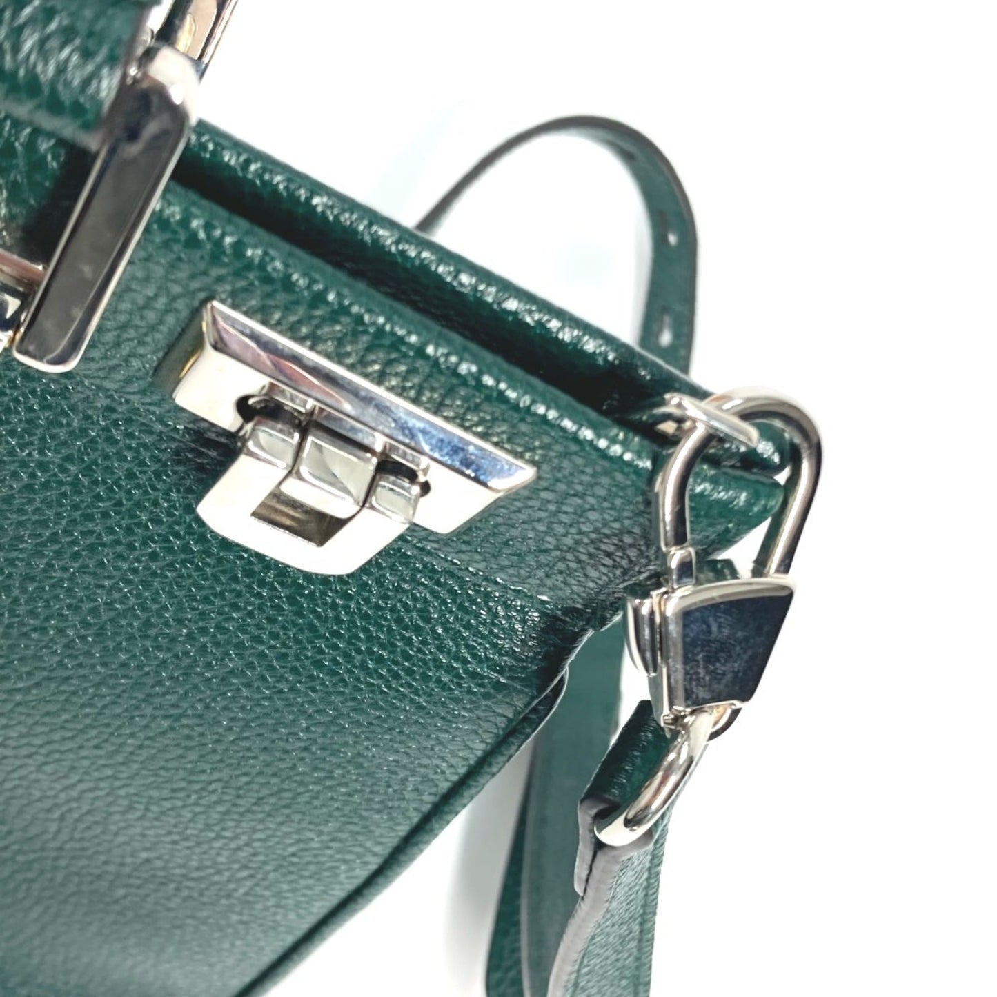 Gucci Green Leather Handbag ( )