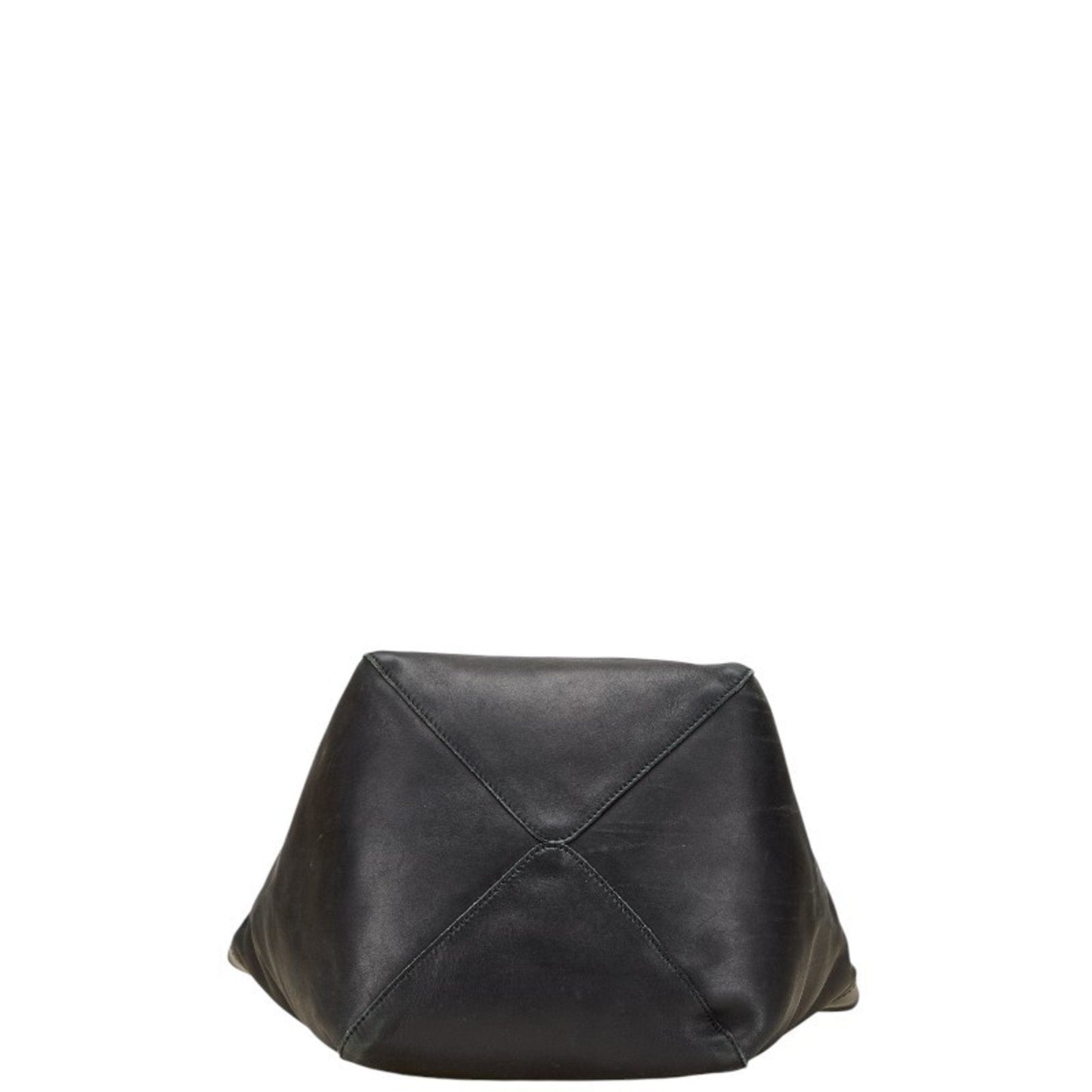 Gucci Black Leather Handbag Tote Bag ( )