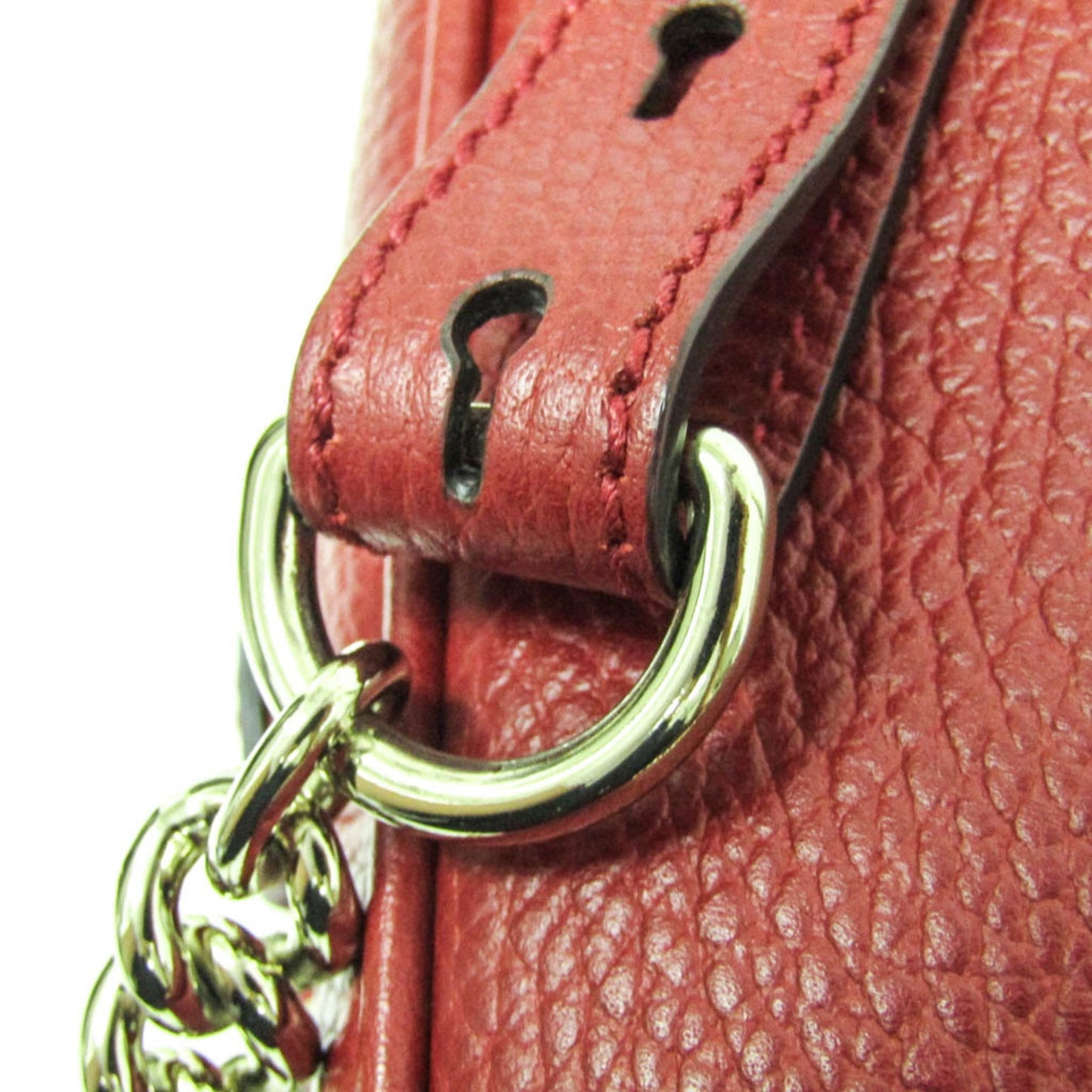 Gucci Soho Red Color Leather Backpack ( )