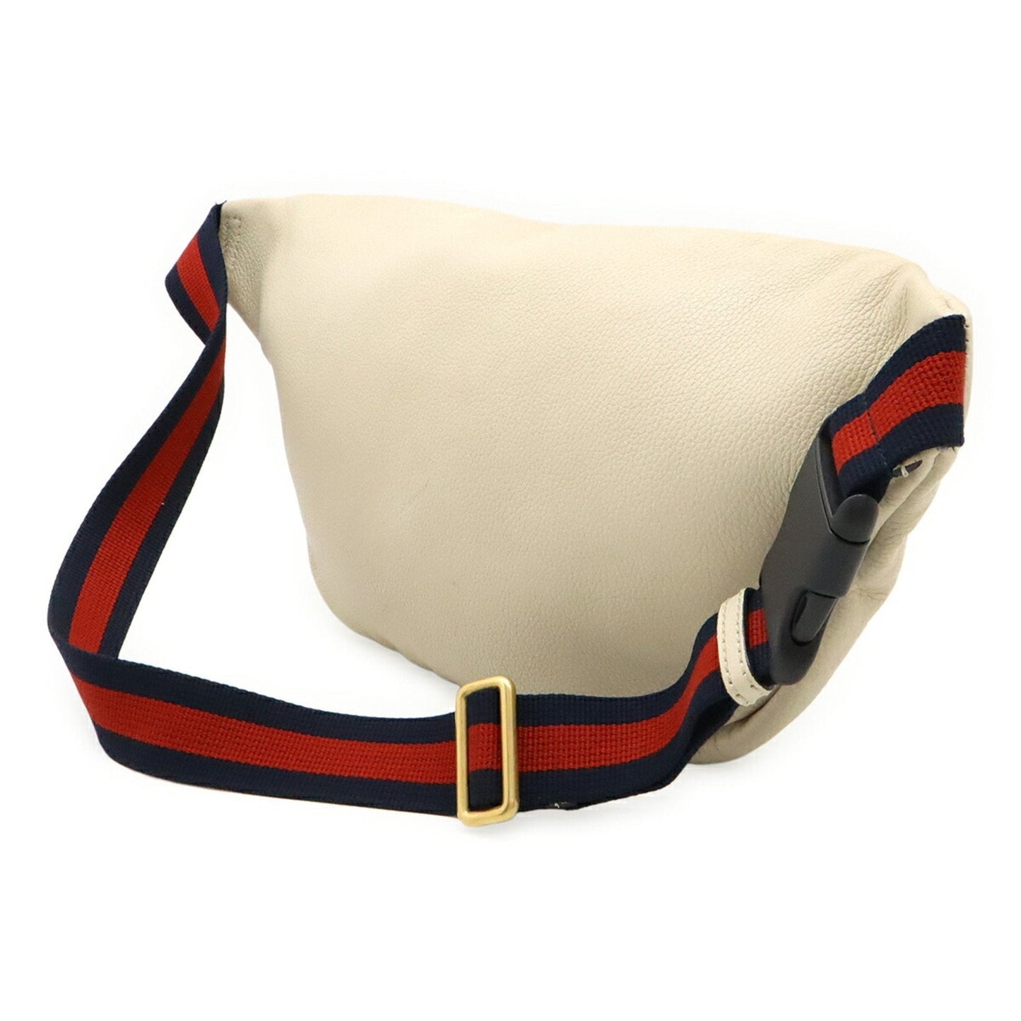 Gucci Green Ivory Red Color Leather Fanny Pack ( )