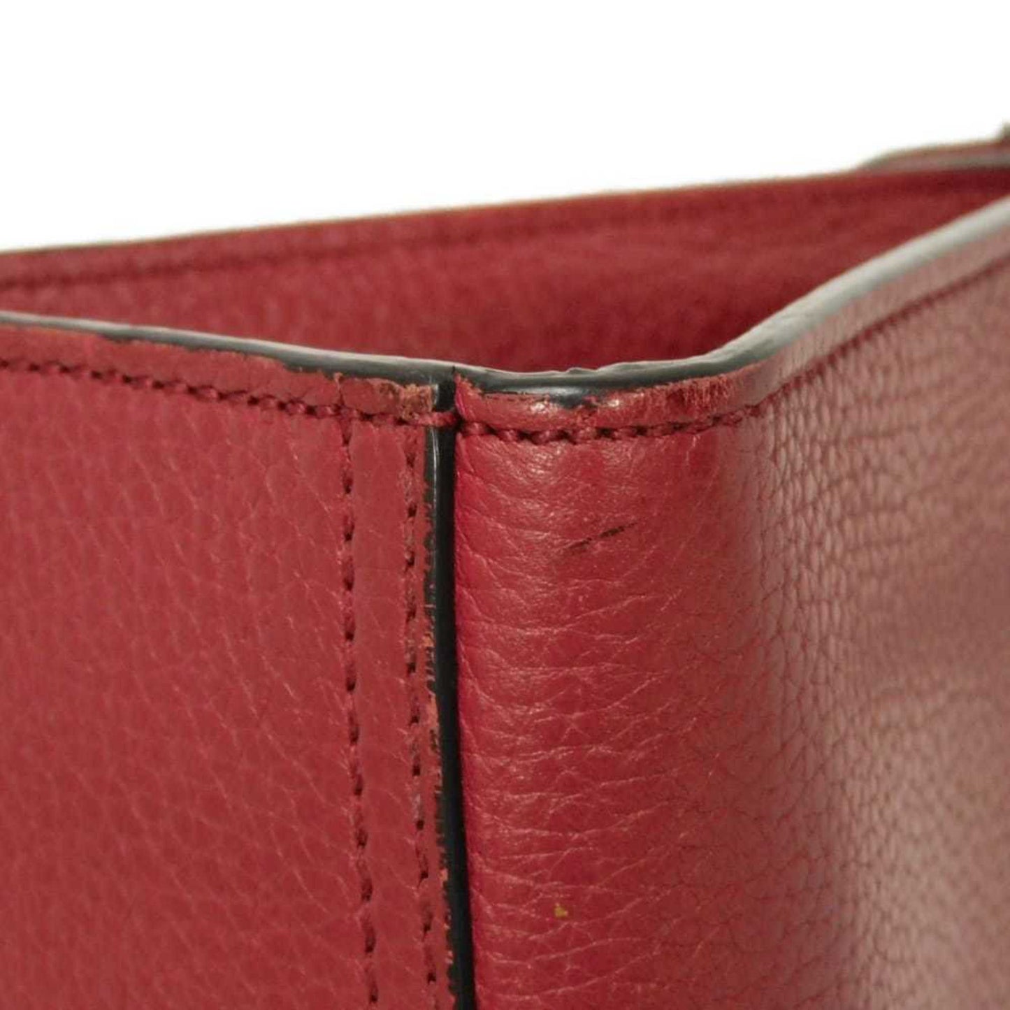 Gucci Gg Marmont Red Color Leather Handbag Shoulder Bag ( )