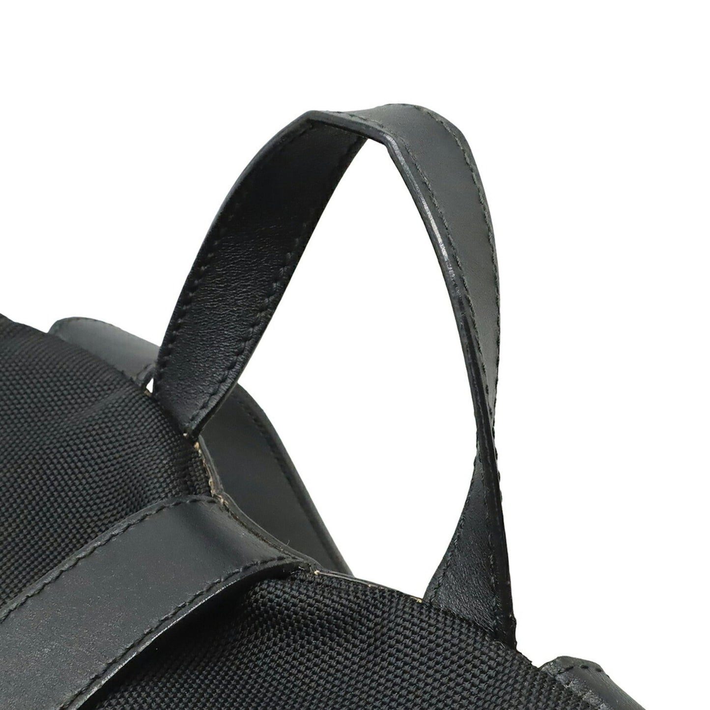 Gucci Black Green Red Color Canvas Leather Backpack ( )