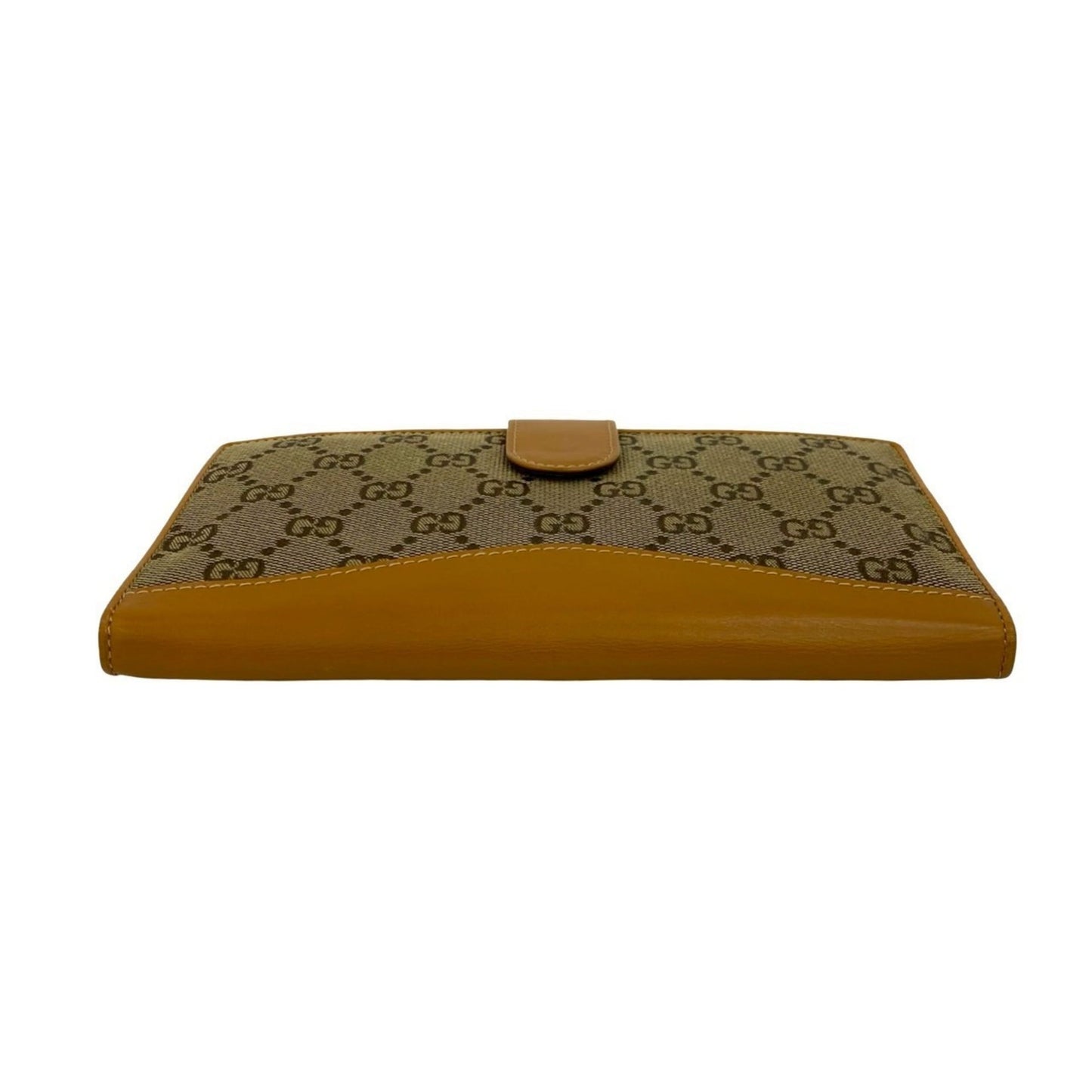 Gucci Beige Canvas Leather Long Wallet (Bi-Fold) ( )