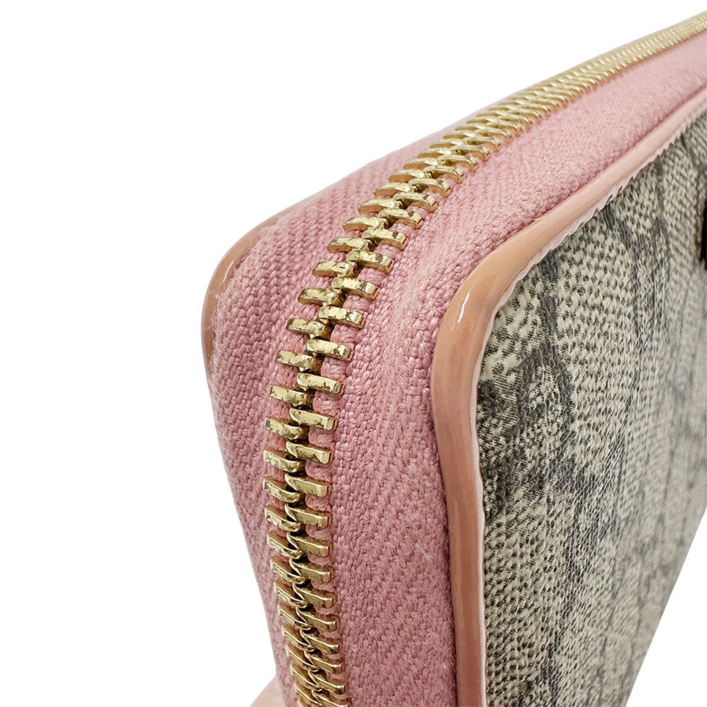 Gucci Gray Pink Pvc Long Wallet (Bi-Fold) ( )