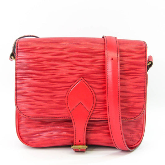 Louis Vuitton Epi Cartouchiere M52247 Women's Shoulder Bag Castilian Red