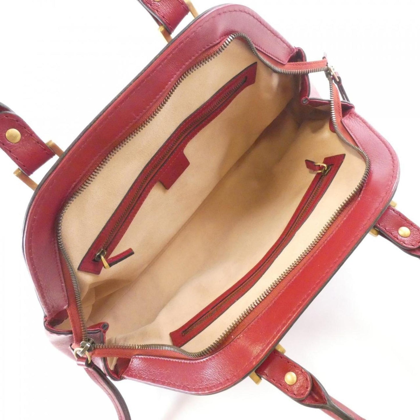 Gucci Red Color Leather Handbag ( )