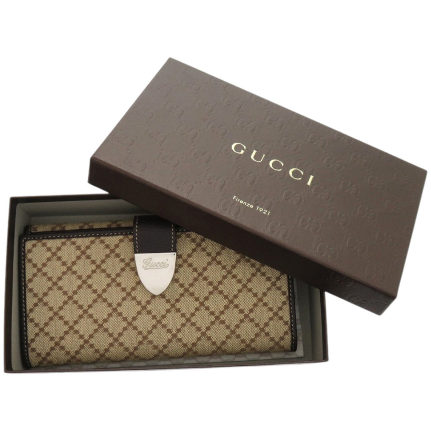Gucci Diamante Brown Canvas Coin Purse/Coin Case ( )