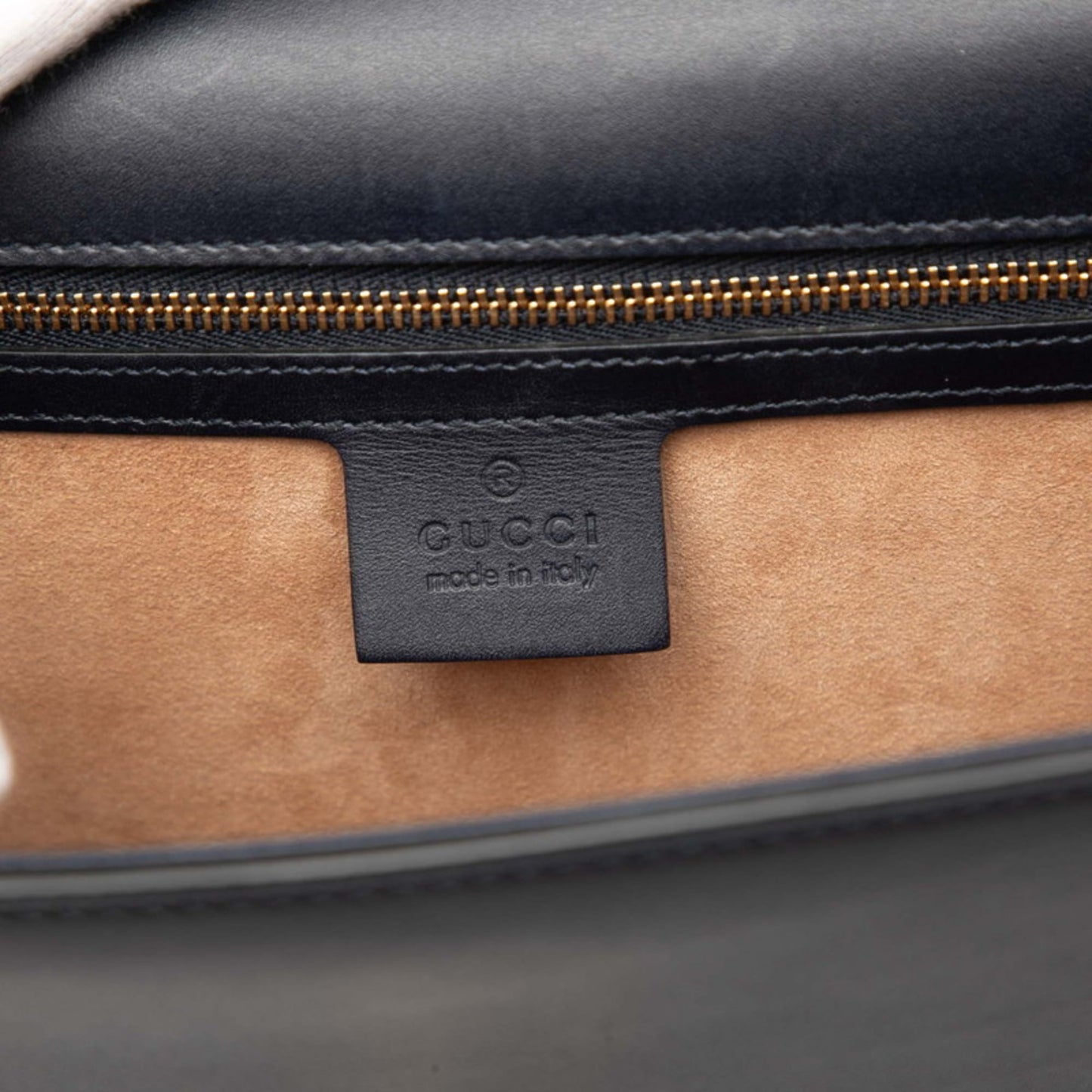 Gucci Navy Leather Shoulder Bag ( )