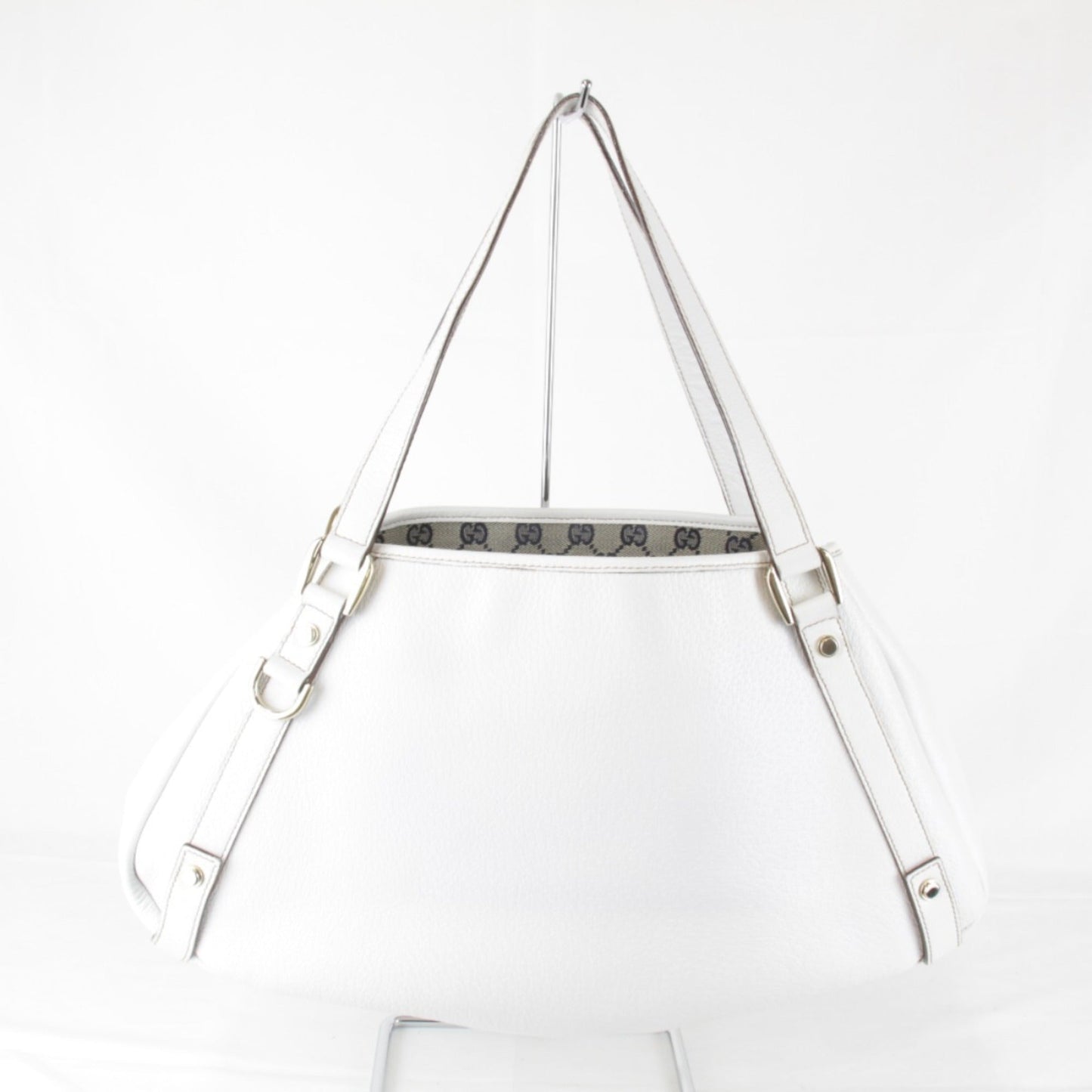 Gucci White Leather Tote Bag ( )