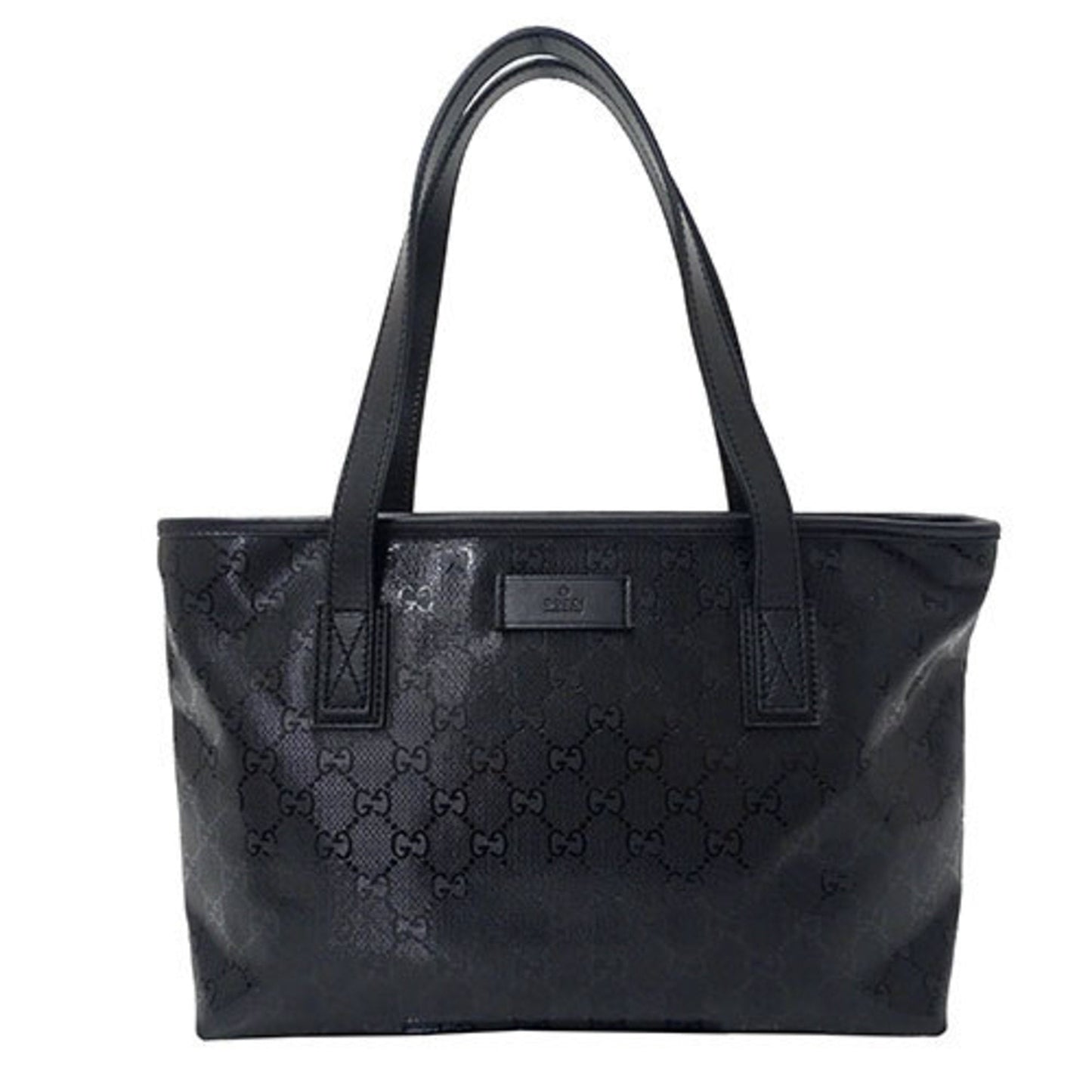 Gucci Black Pvc Tote Bag