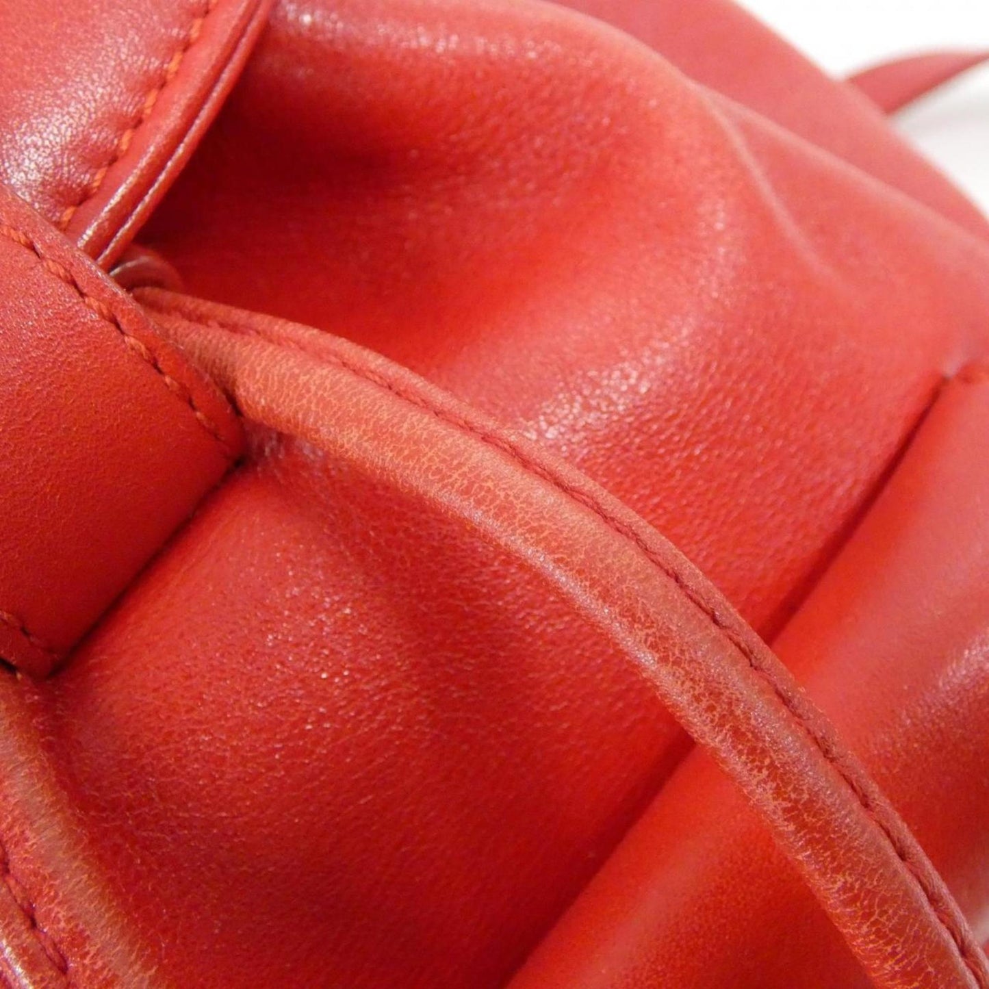 Gucci Red Color Leather Backpack ( )