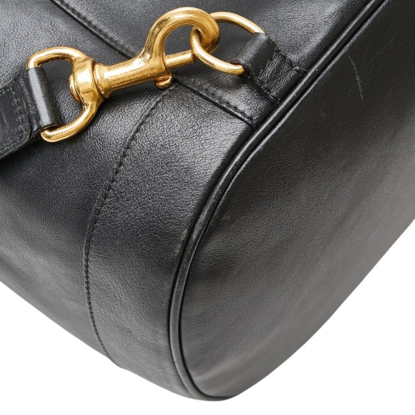 Gucci Black Leather Shoulder Bag Sling Bag ( )