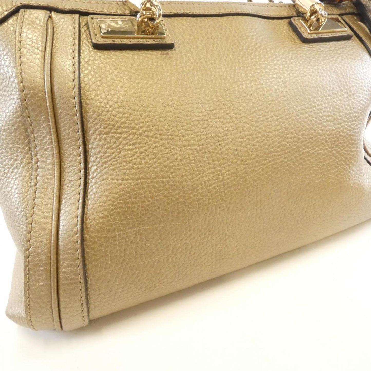Gucci Gold Leather Shoulder Bag ( )
