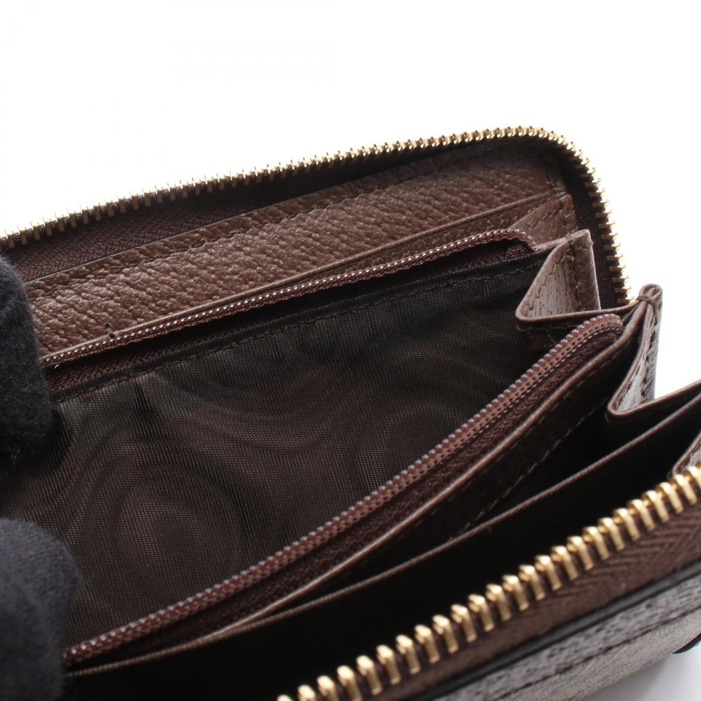 Gucci Beige Brown Multi-Color Gg Supreme Leather Long Wallet (Bi-Fold) ( )