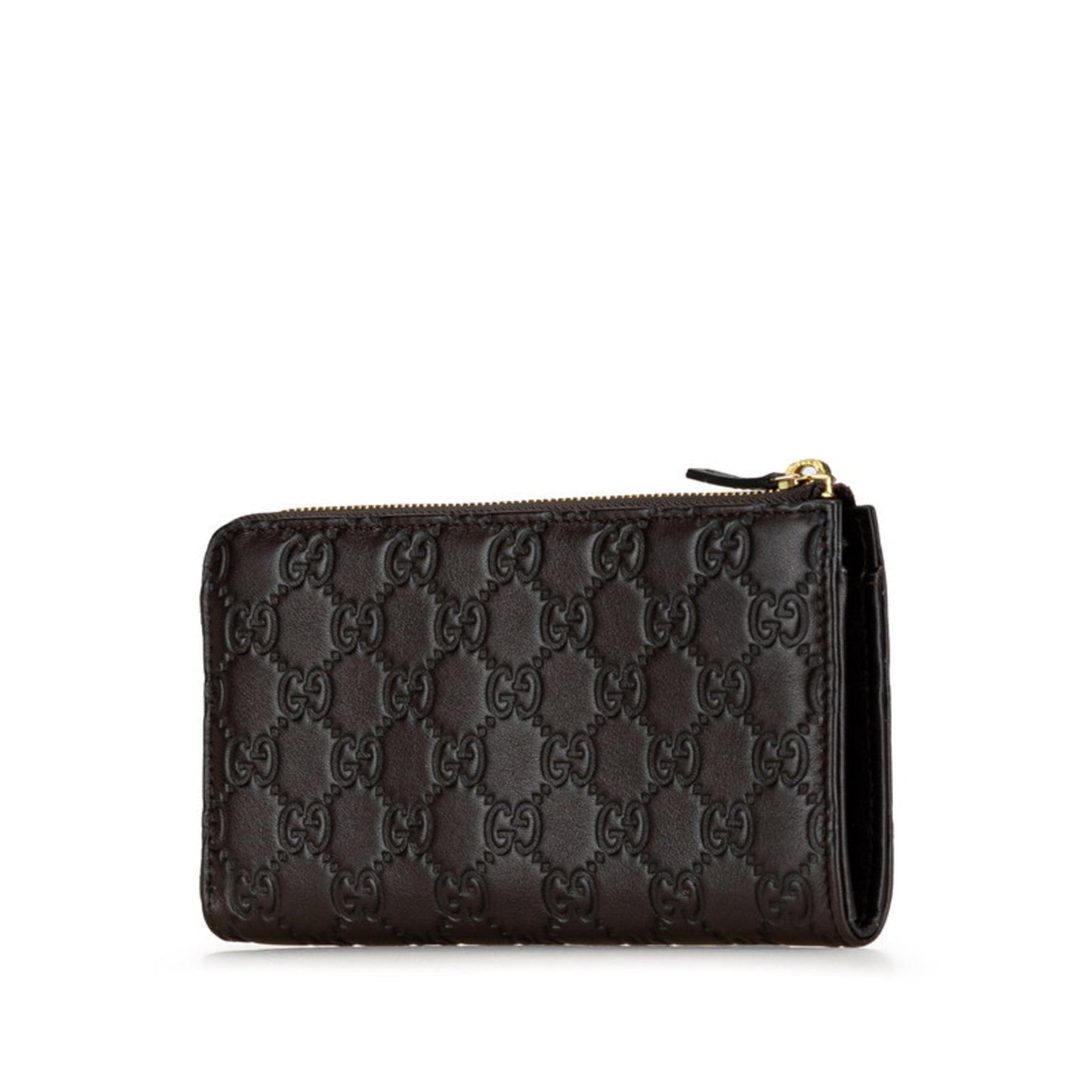 Gucci Brown Leather Long Wallet (Bi-Fold) ( )