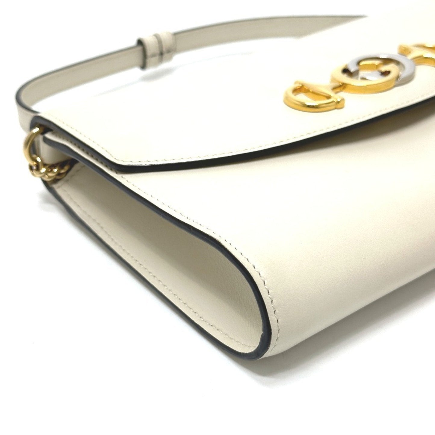 Gucci Off-White Leather Shoulder Bag ( )