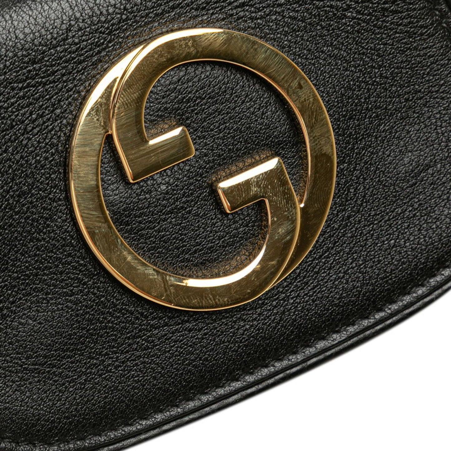 Gucci Black Leather Shoulder Bag ( )