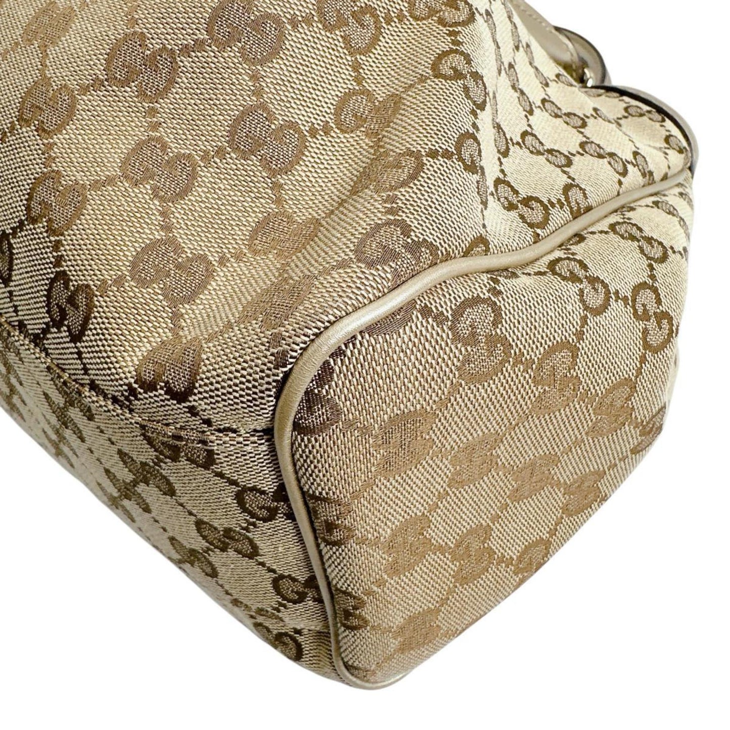 Gucci Gg Canvas Beige Gg Canvas Handbag Tote Bag ( )