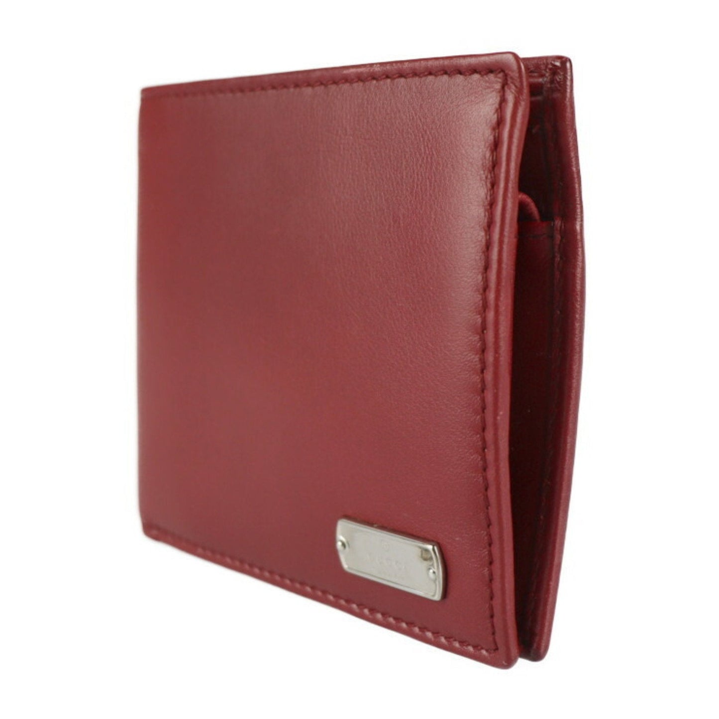Gucci Bordeaux Leather Wallet (Bi-Fold) ( )